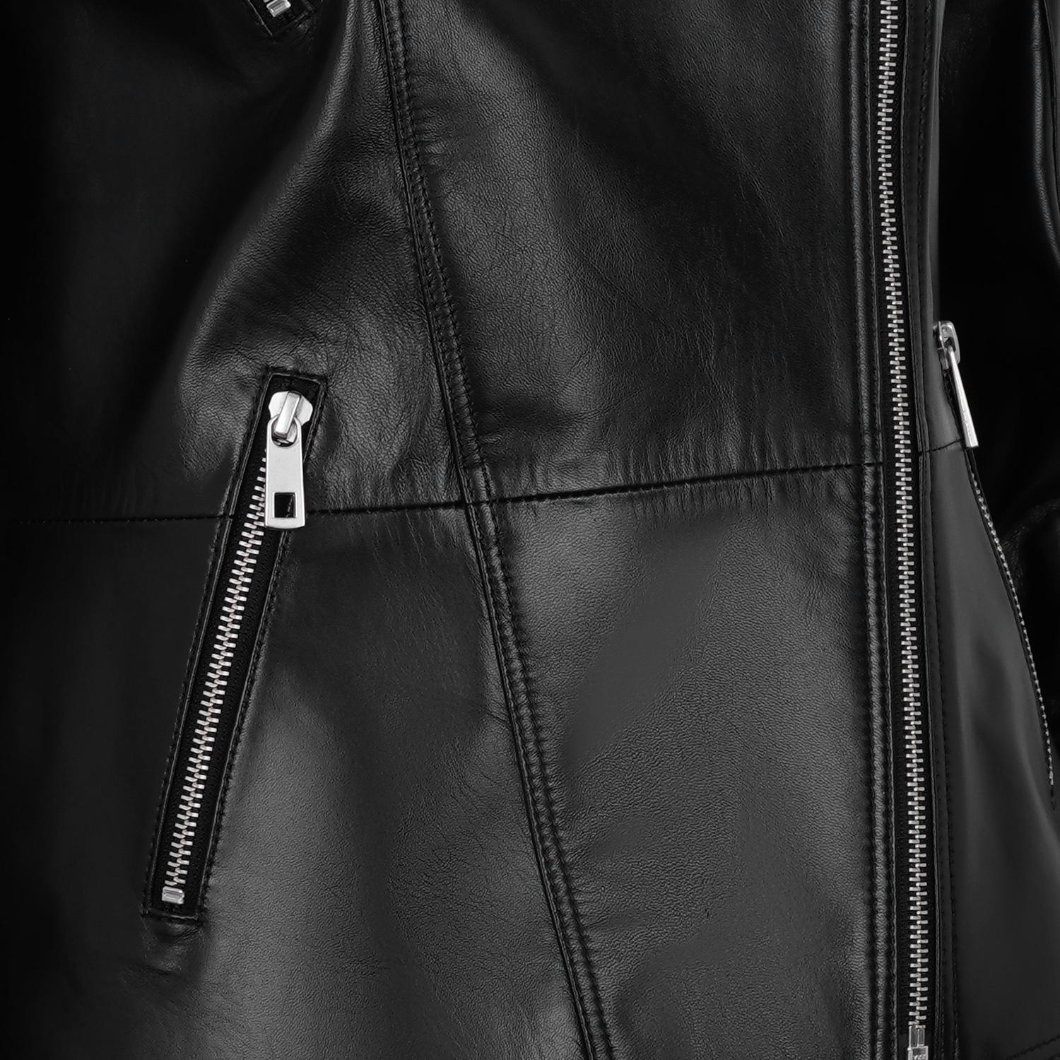 Akadia Siyah Kadın Deri Ceket