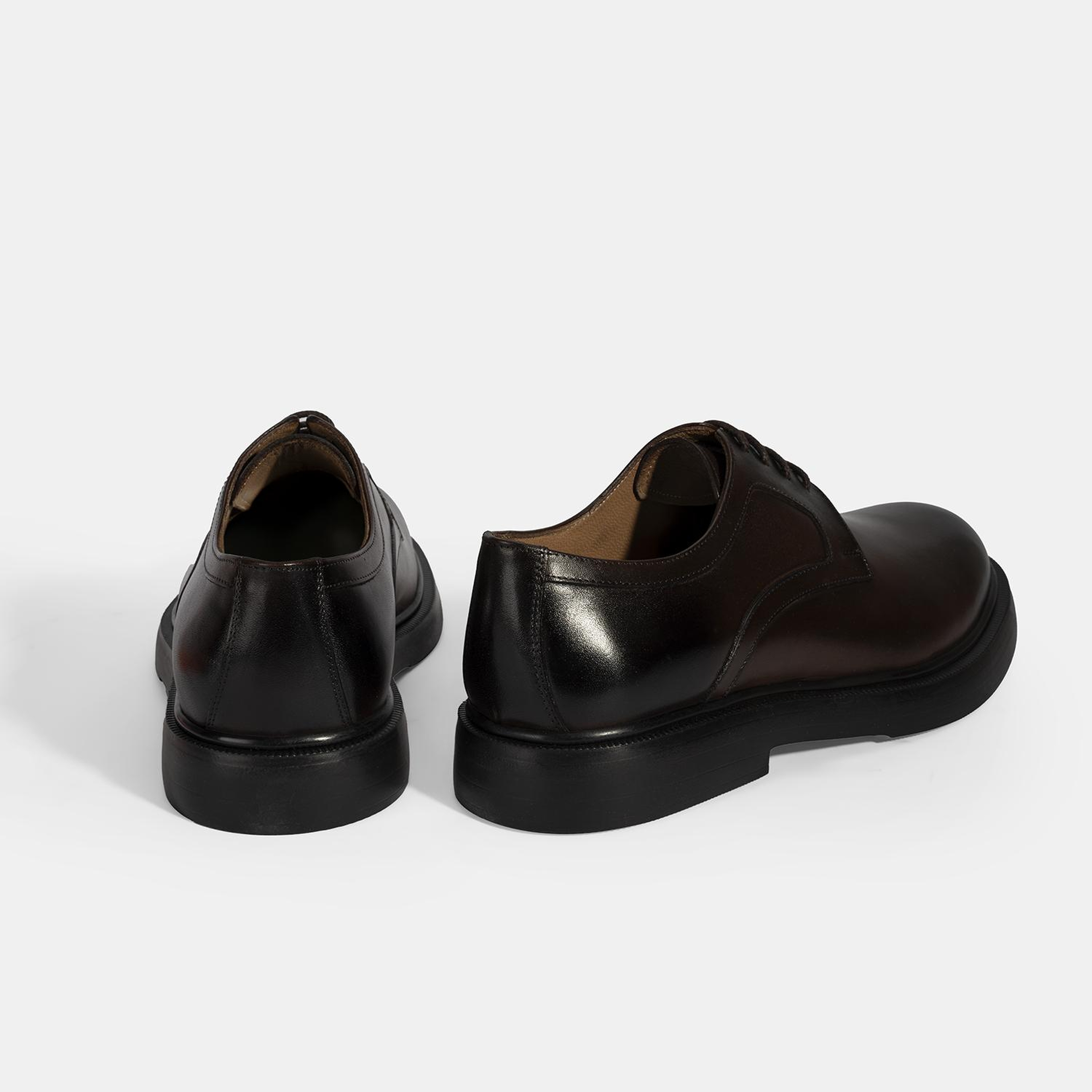 Erkek Kahve Bağcıklı Klasik Deri Ayakkabı