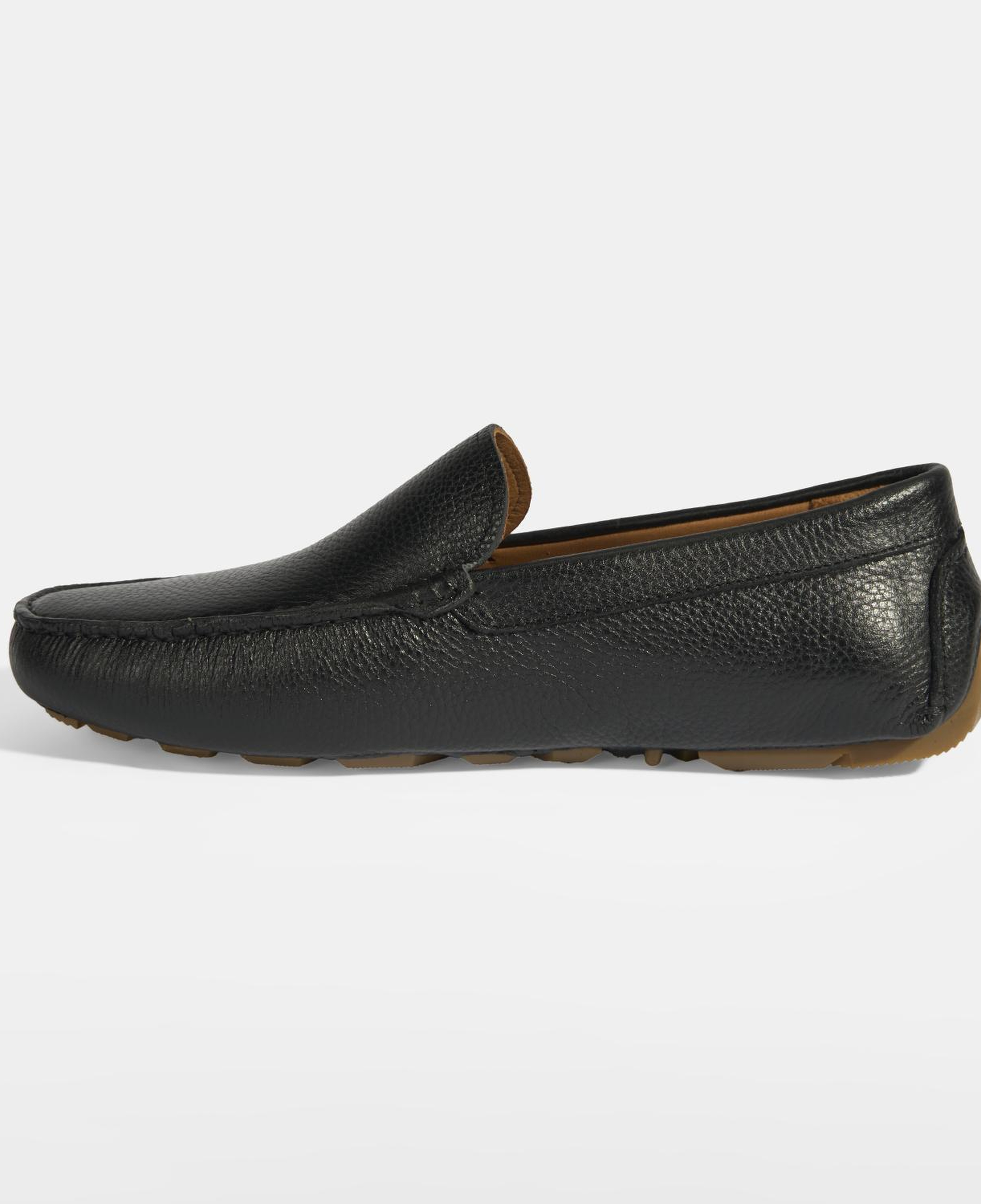 Erkek Siyah Slip-On Deri Loafer