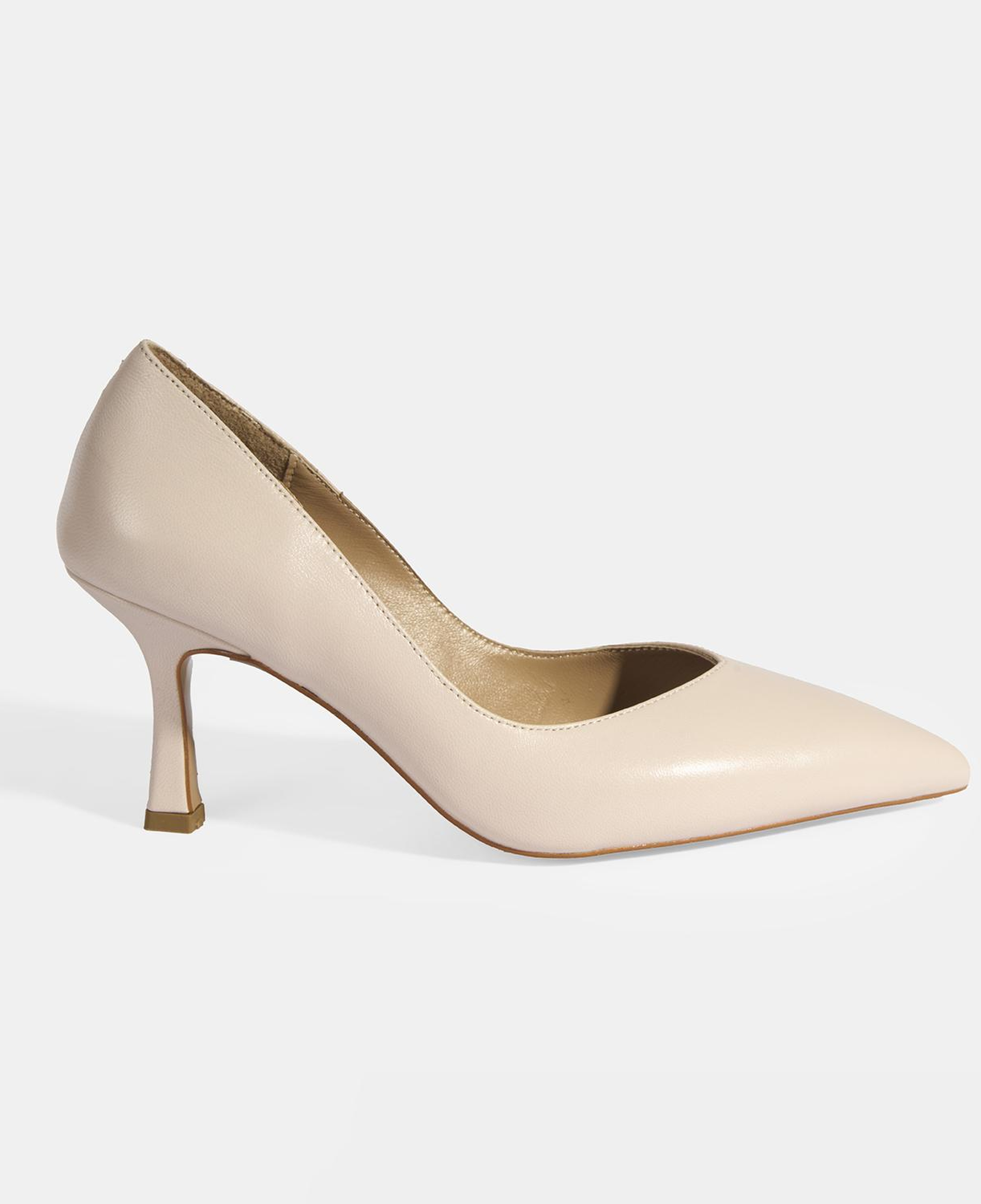 Kadın Bej Topuklu Klasik Ayakkabı