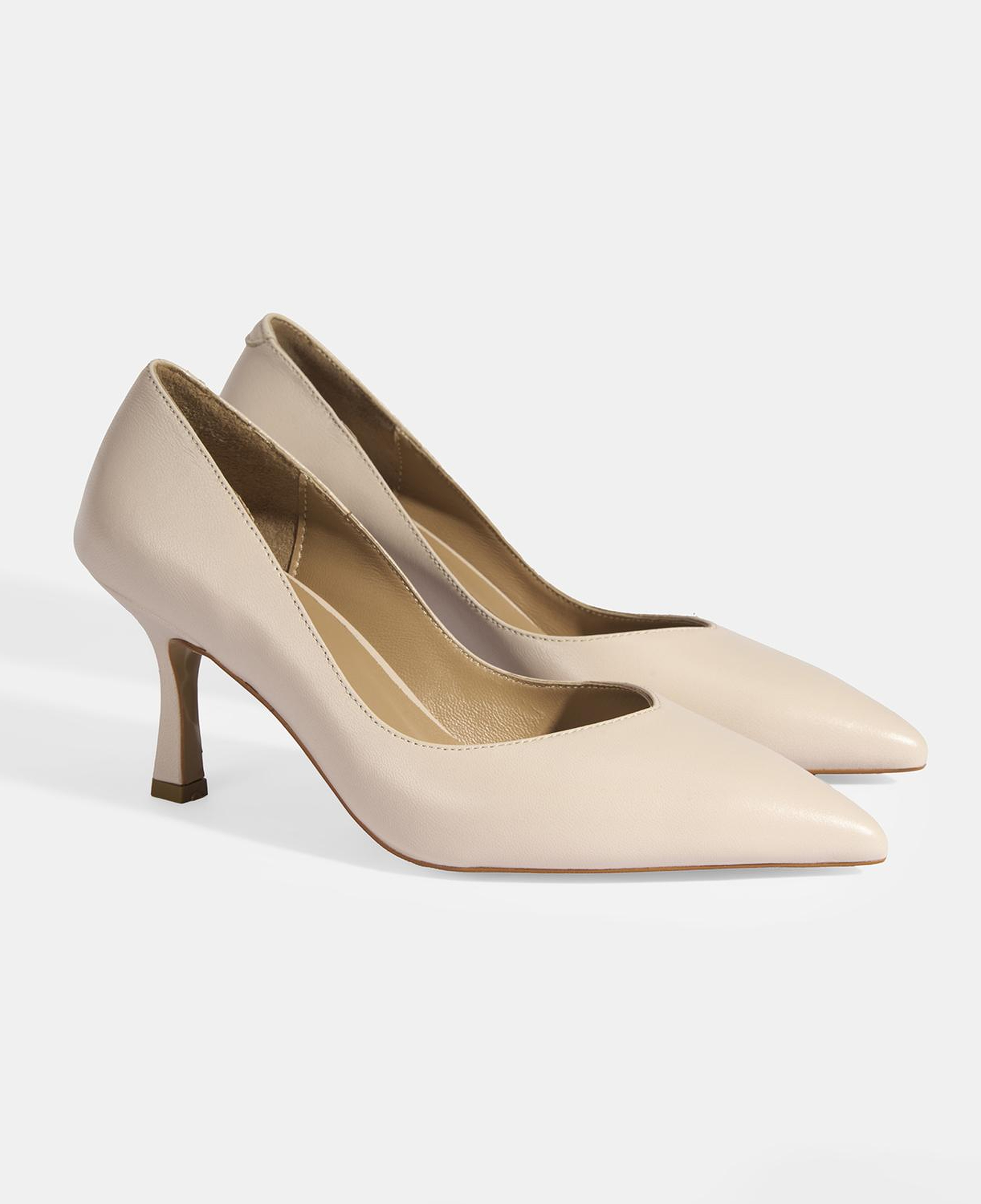 Kadın Bej Topuklu Klasik Ayakkabı