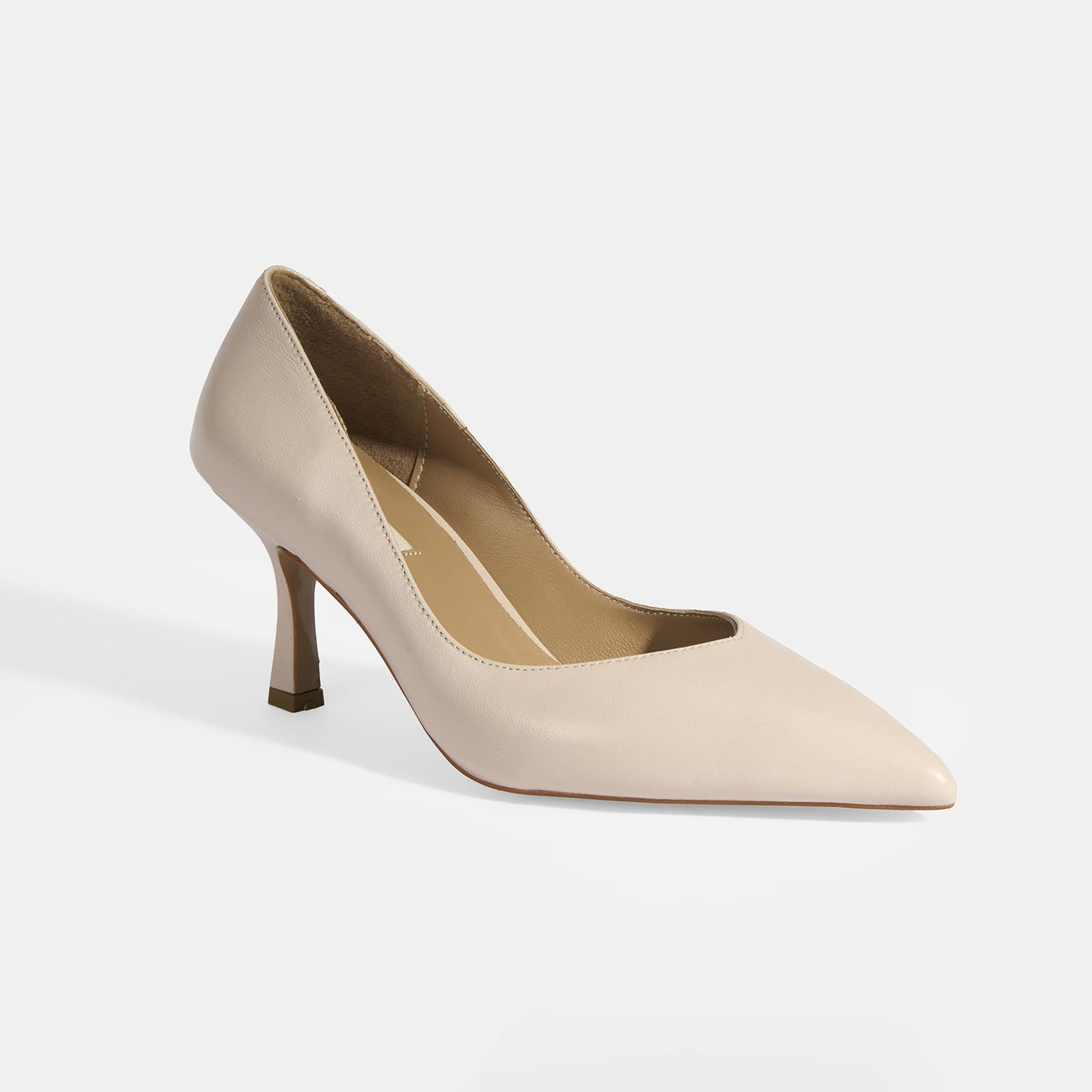Kadın Bej Topuklu Klasik Ayakkabı