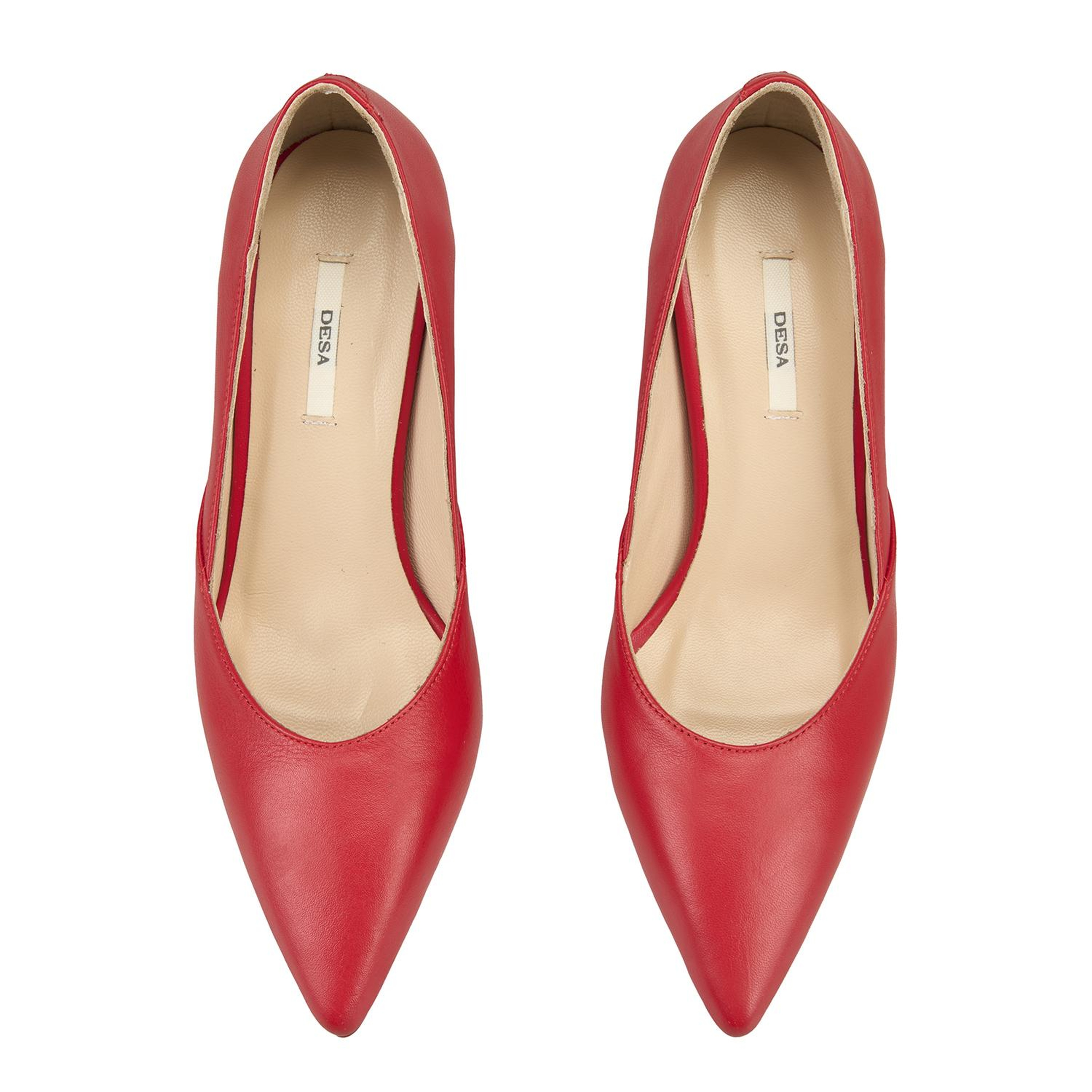 Kadın Kırmızı Topuklu Deri Stiletto