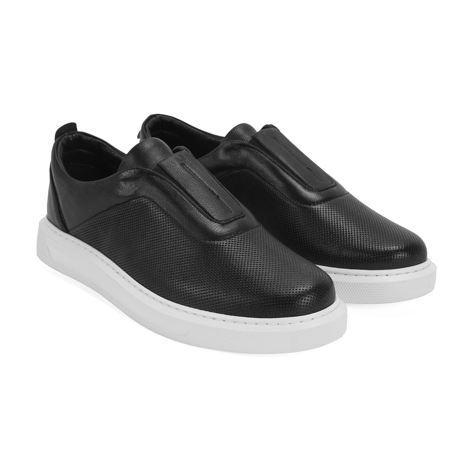 Kadın Siyah Deri Günlük Ayakkabı