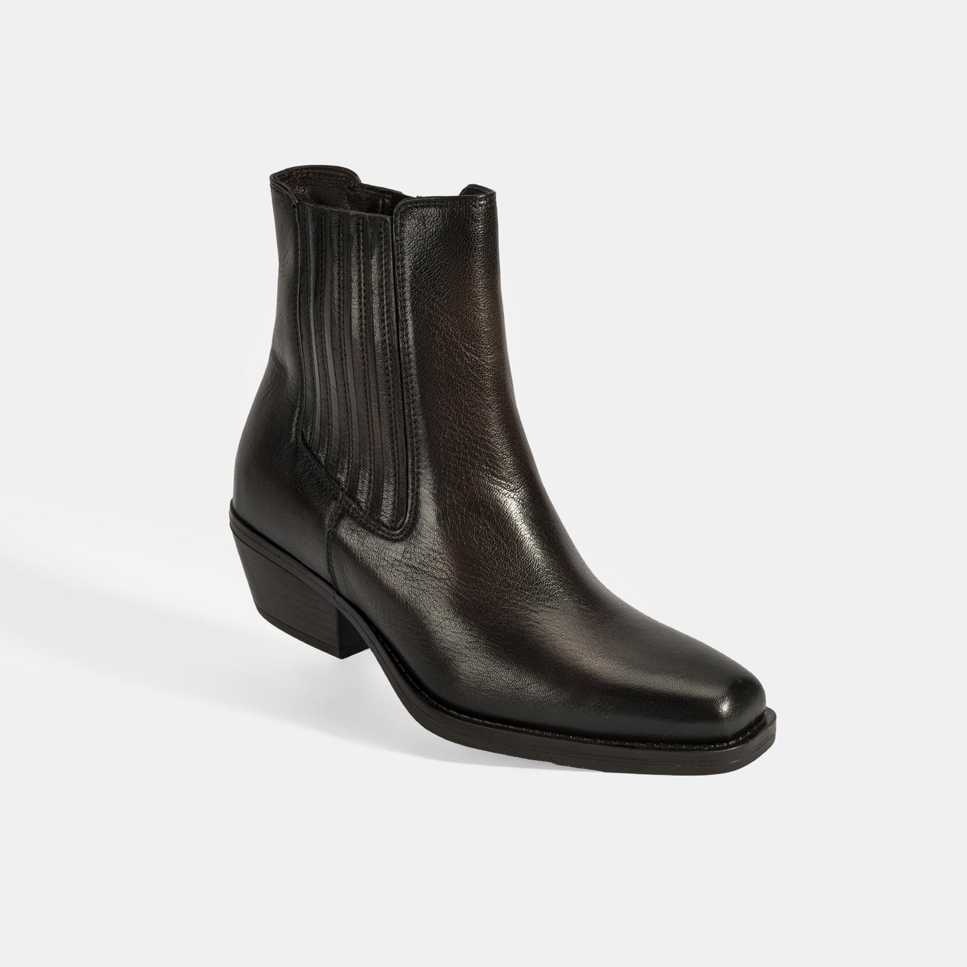 Kadın Kahve Topuklu Deri Bot