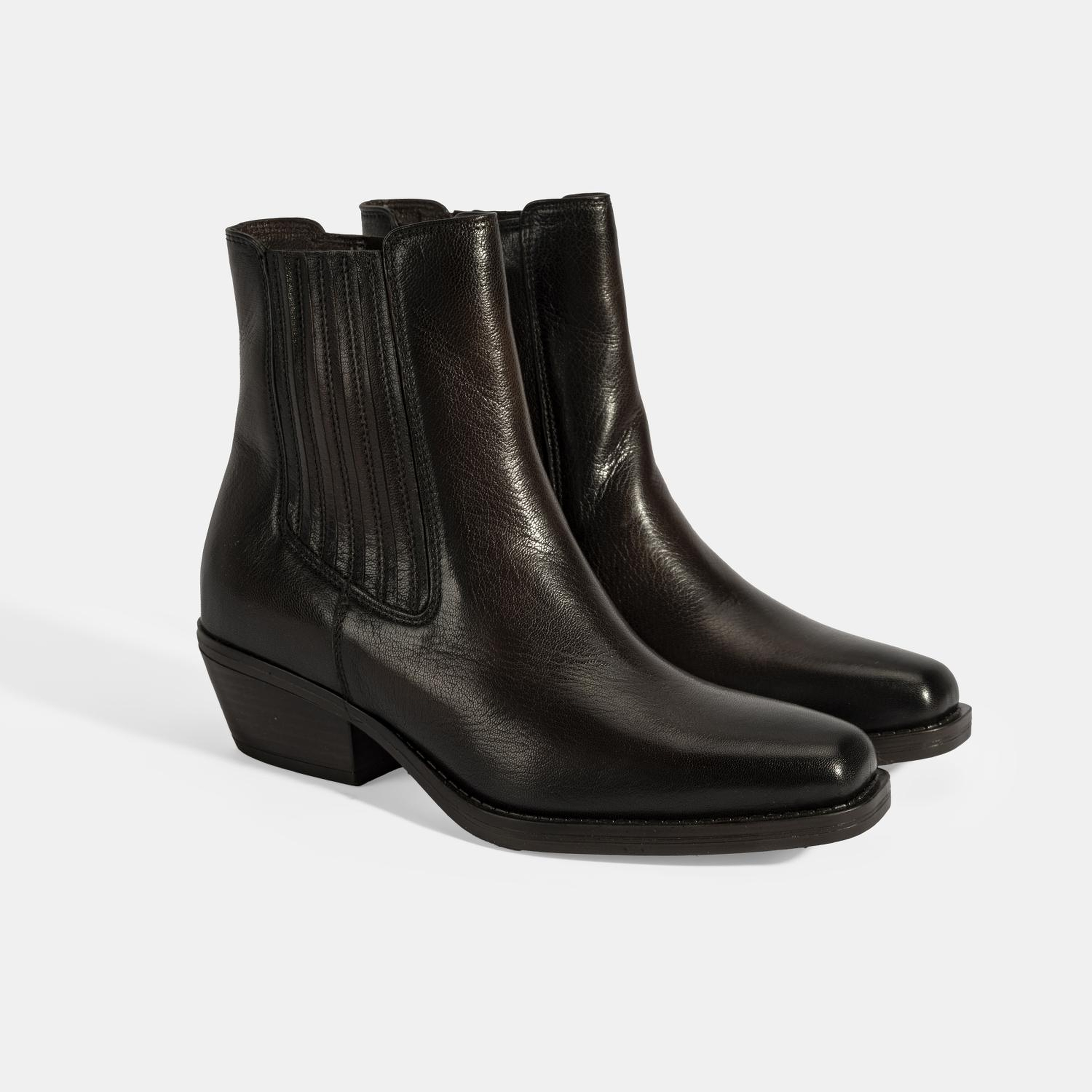 Kadın Kahve Topuklu Deri Bot