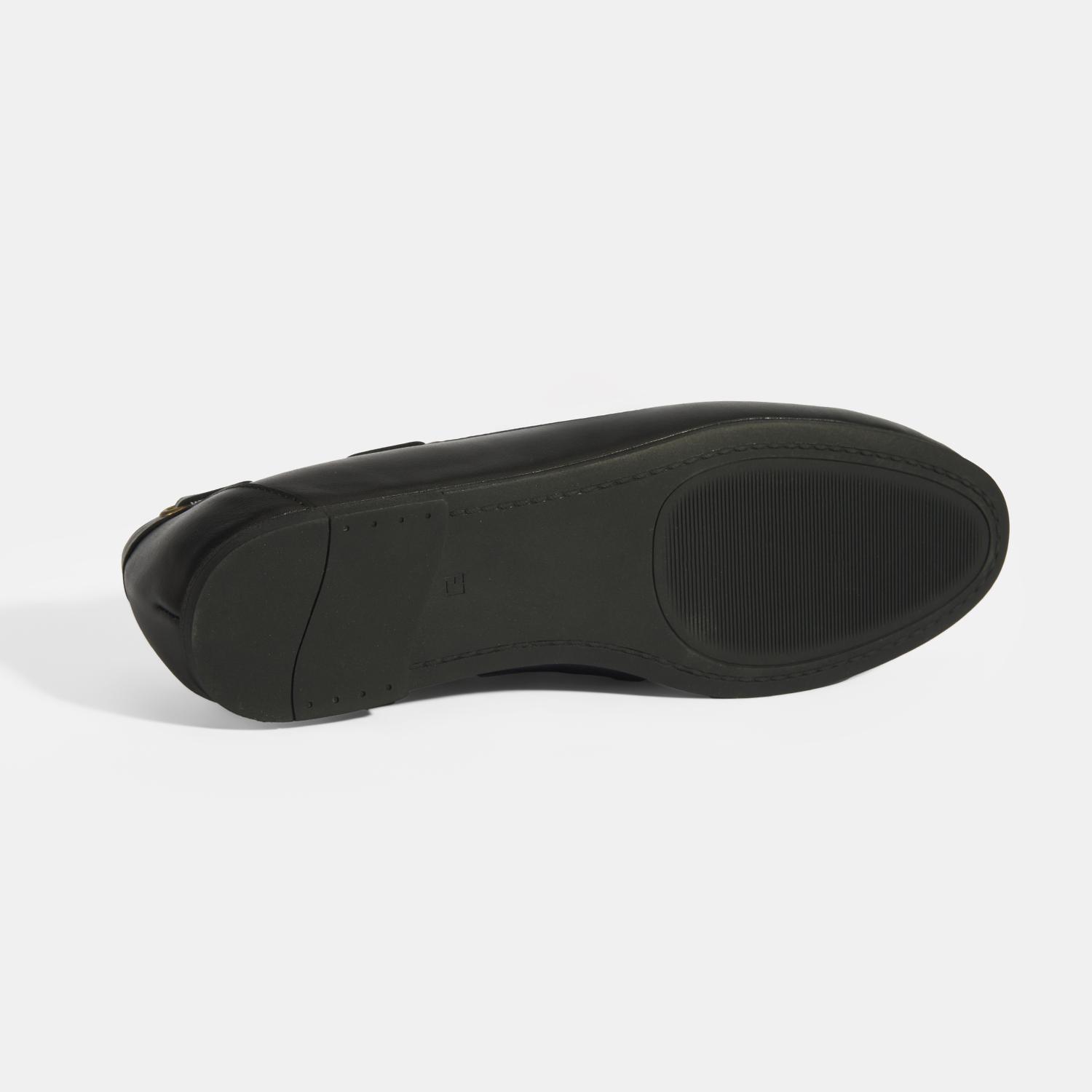 Kadın Siyah Deri Günlük Ayakkabı