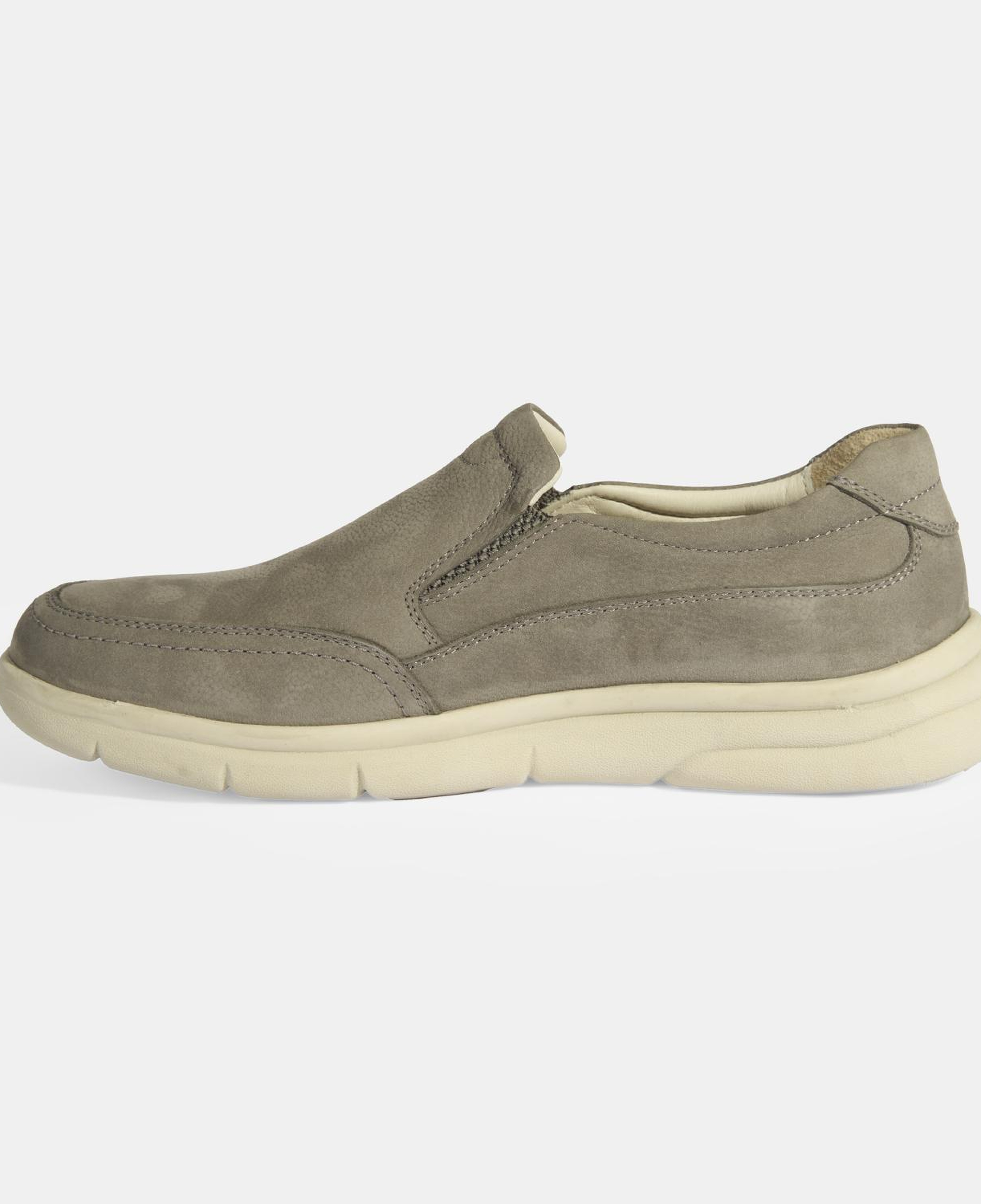 Erkek Bej Slip-On Nubuk Deri DesaComfort Günlük Ayakkabı