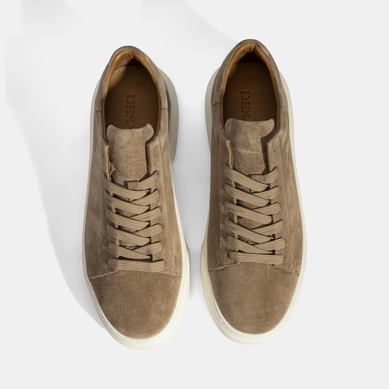 Erkek Kahve Bağcıklı Deri Günlük Ayakkabı