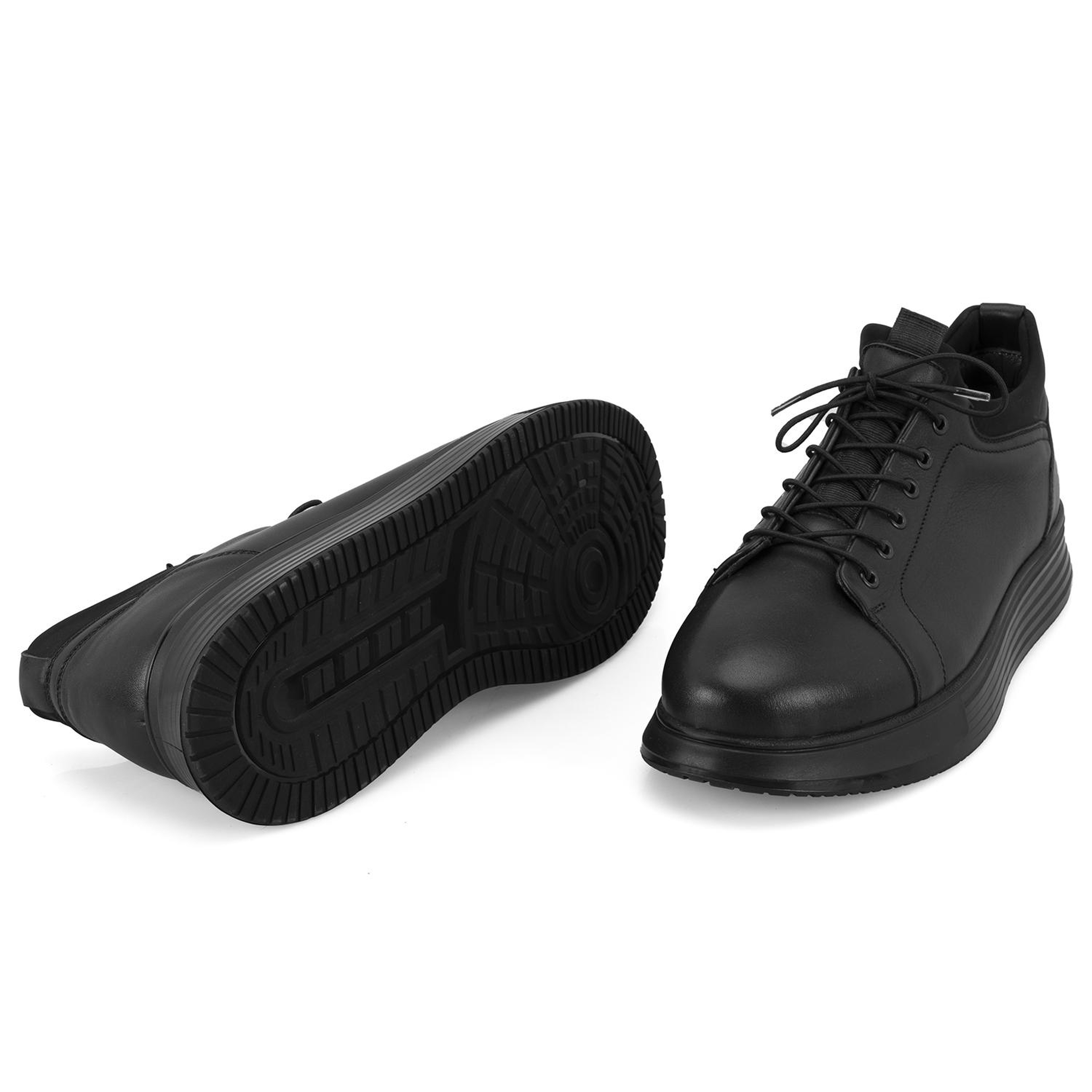 Rowan Siyah Erkek Deri Spor Ayakkabı