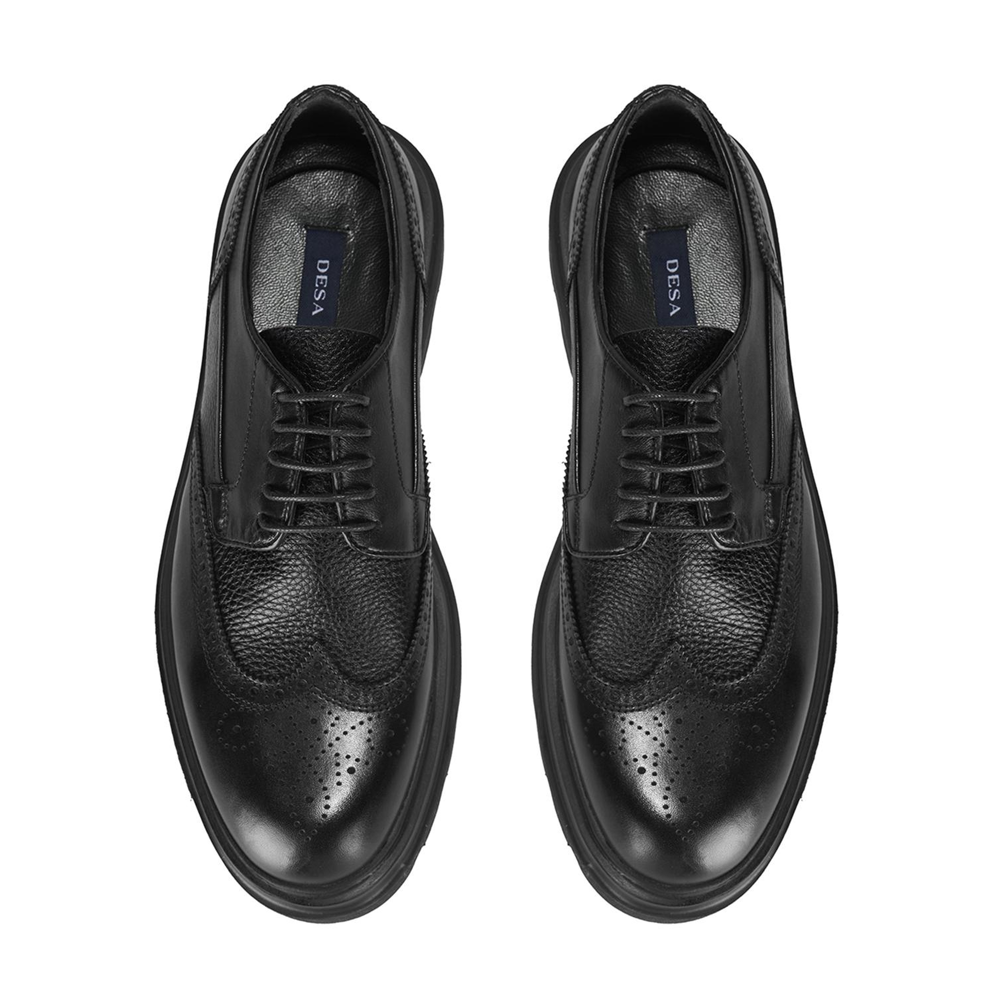 Eliezer Siyah Erkek Deri Klasik Ayakkabı