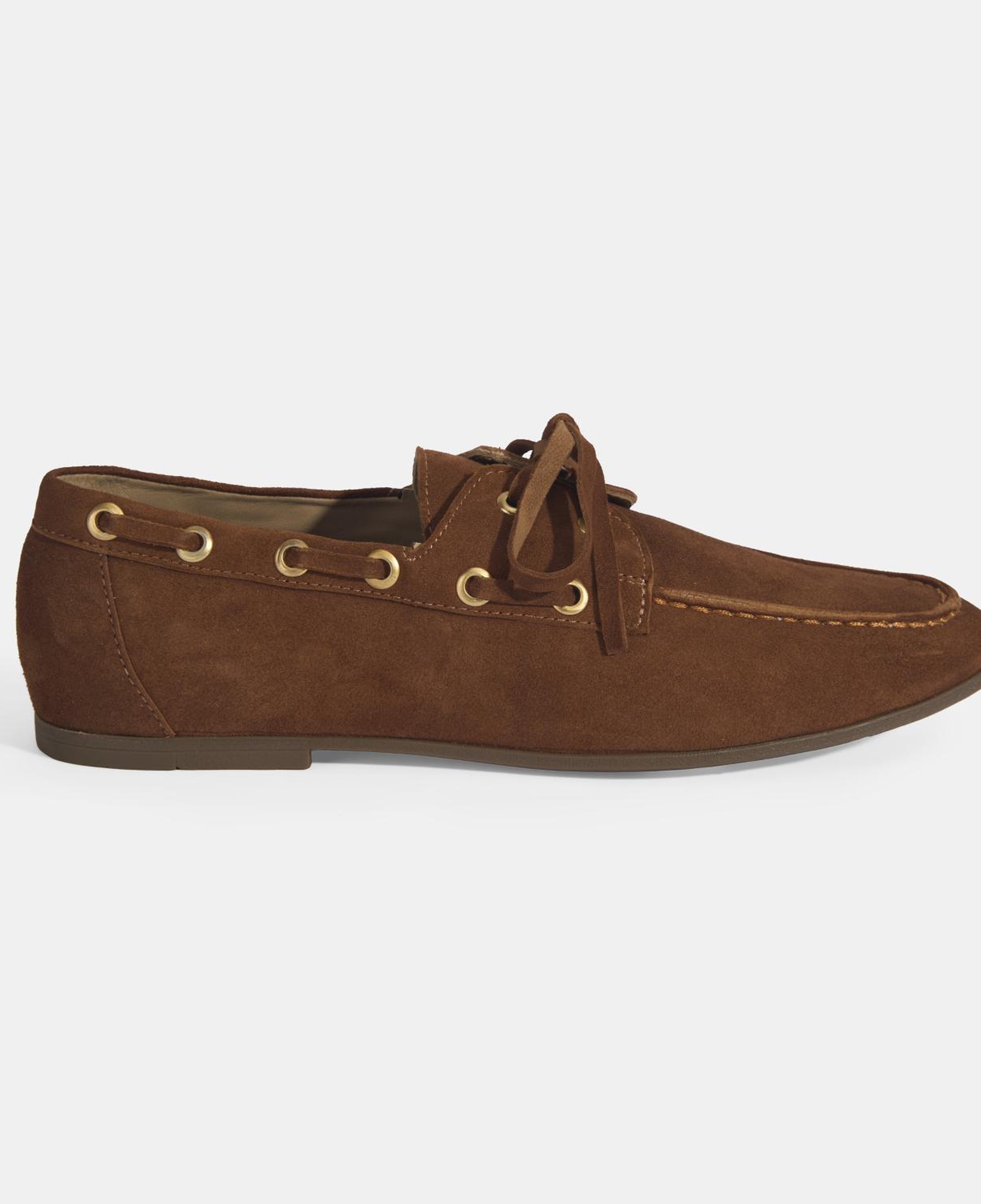 Limited Edition Kadın Taba Bağcık Detaylı Süet Loafer