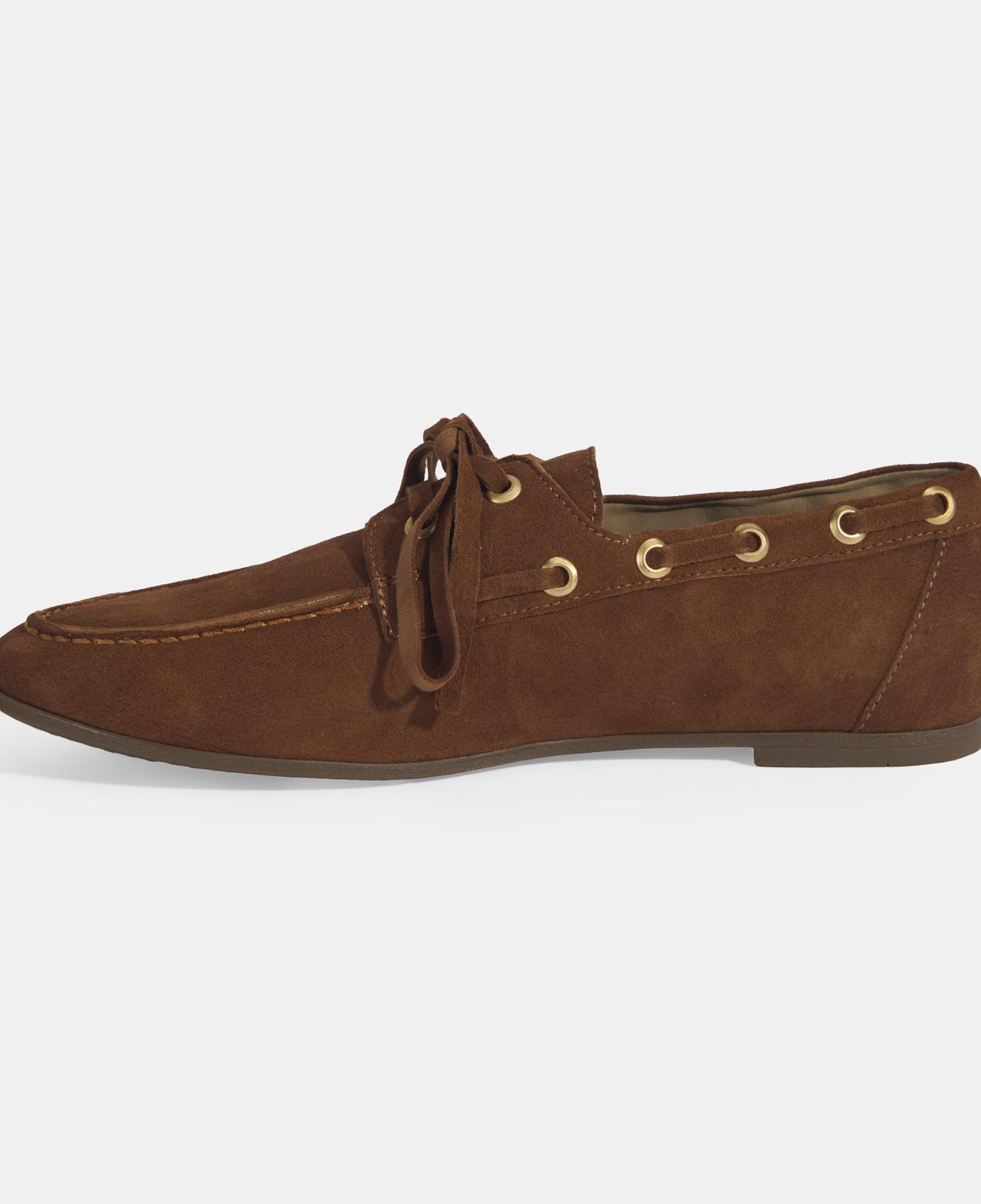 Limited Edition Kadın Taba Bağcık Detaylı Süet Loafer