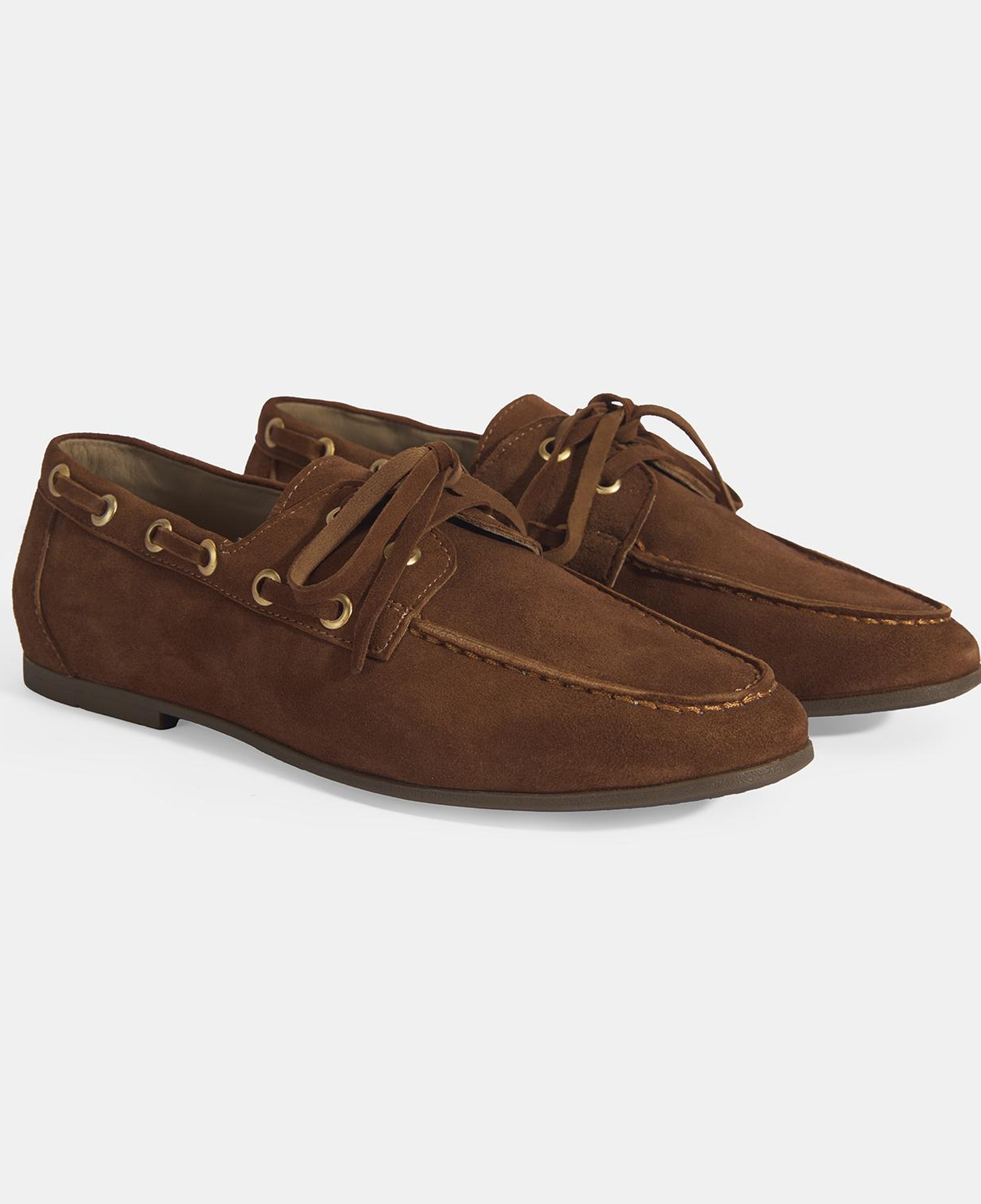 Limited Edition Kadın Taba Bağcık Detaylı Süet Loafer