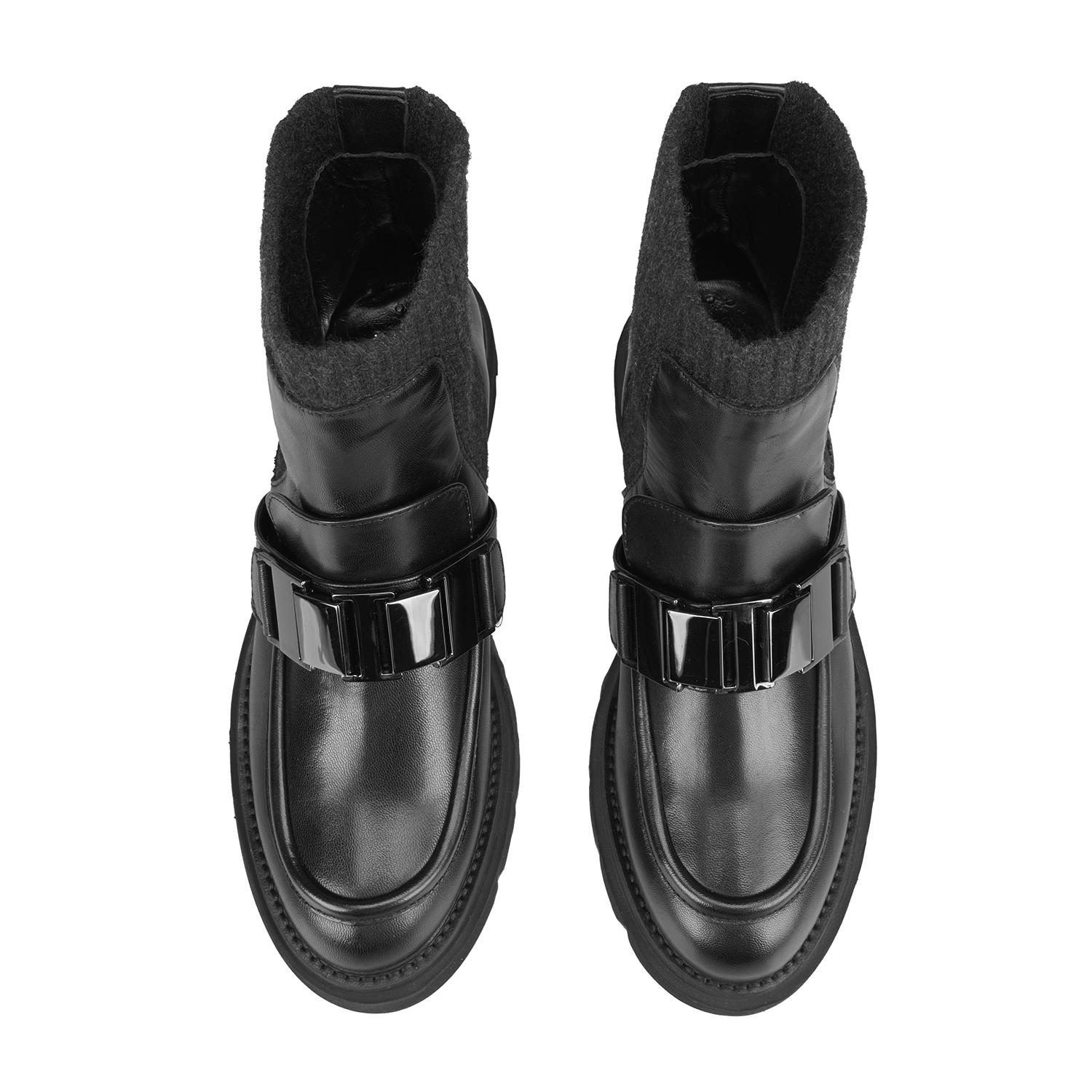 Luca Grossi Fosca Siyah Kadın Toka Detaylı Bot