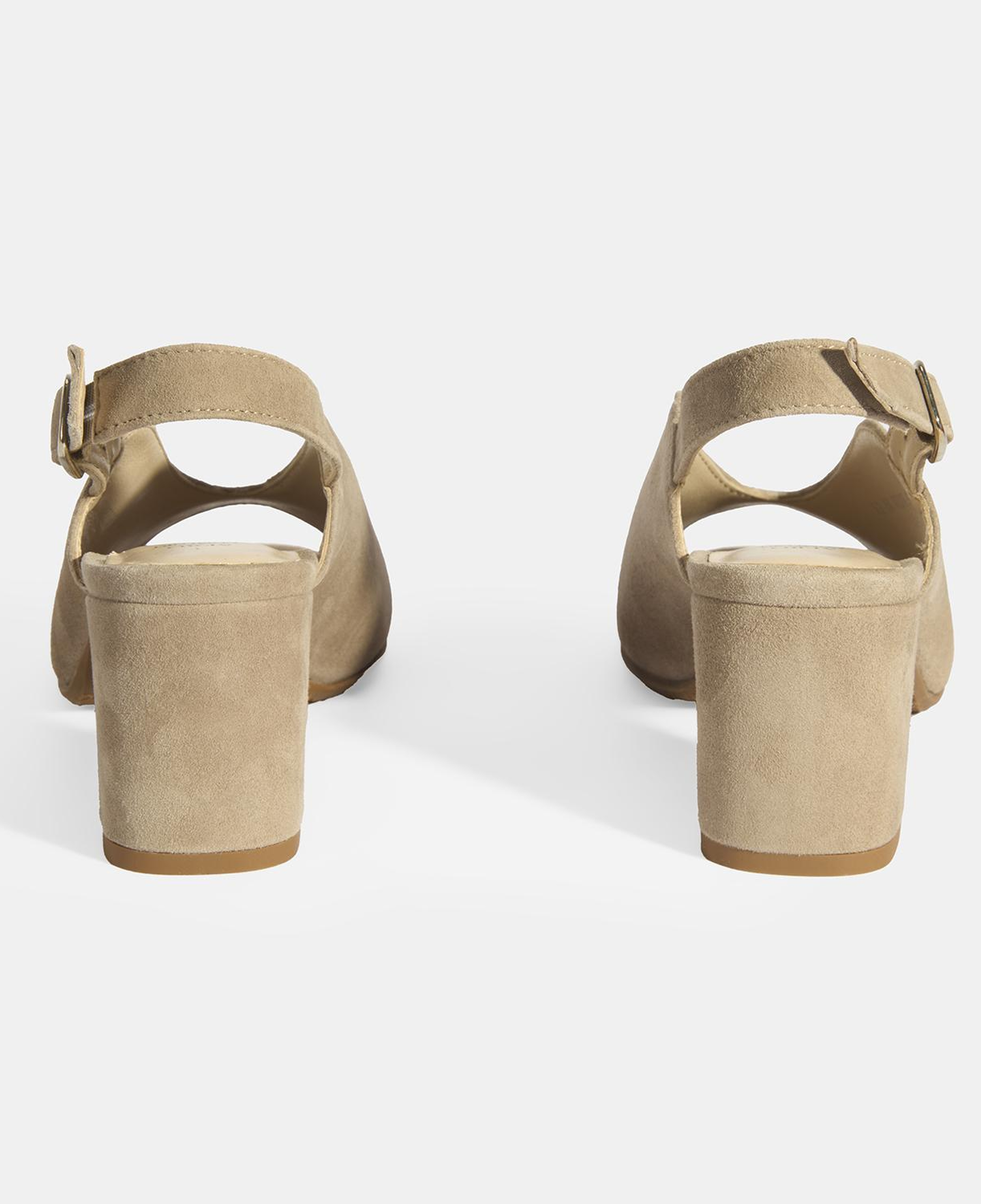Kadın Vizon DesaComfort Toka Detaylı Slingback Topuklu Günlük Ayakkabı