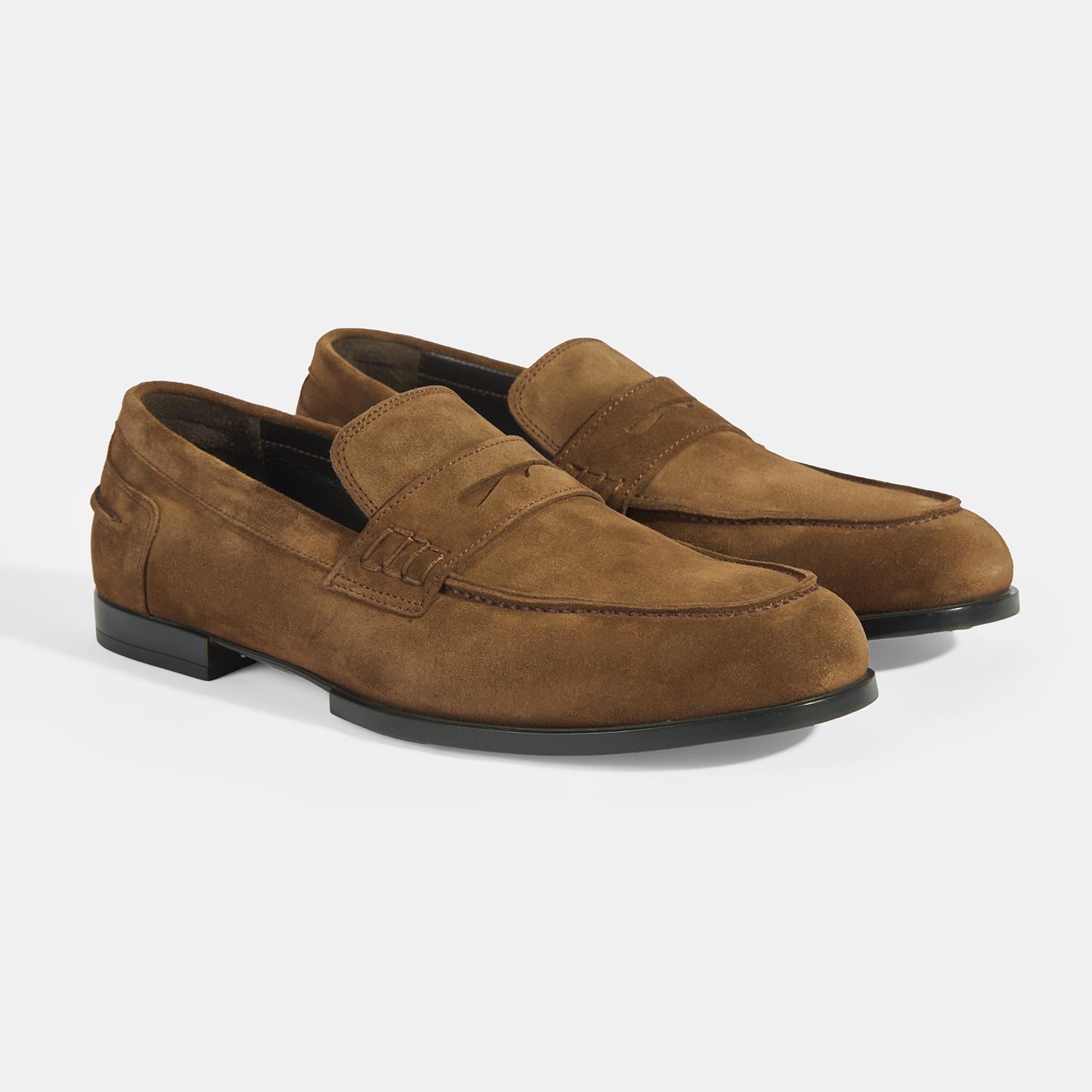 Merinay Taba Erkek Süet Loafer
