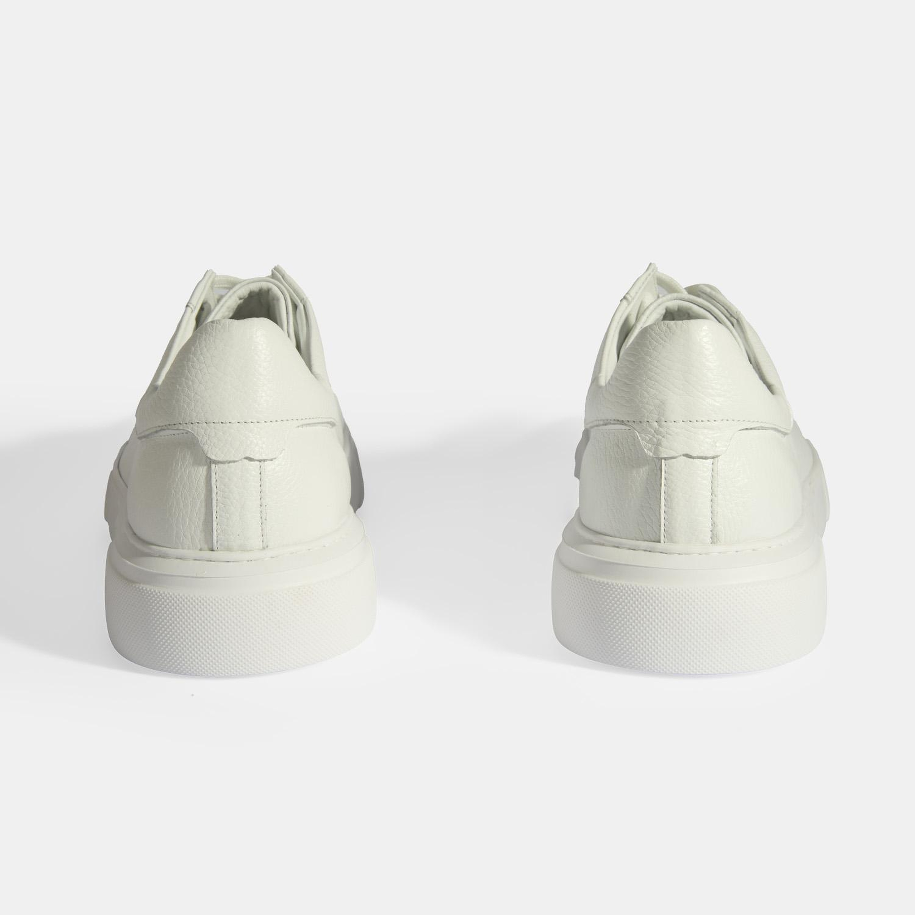 Marlon Beyaz Erkek Deri Günlük Ayakkabı