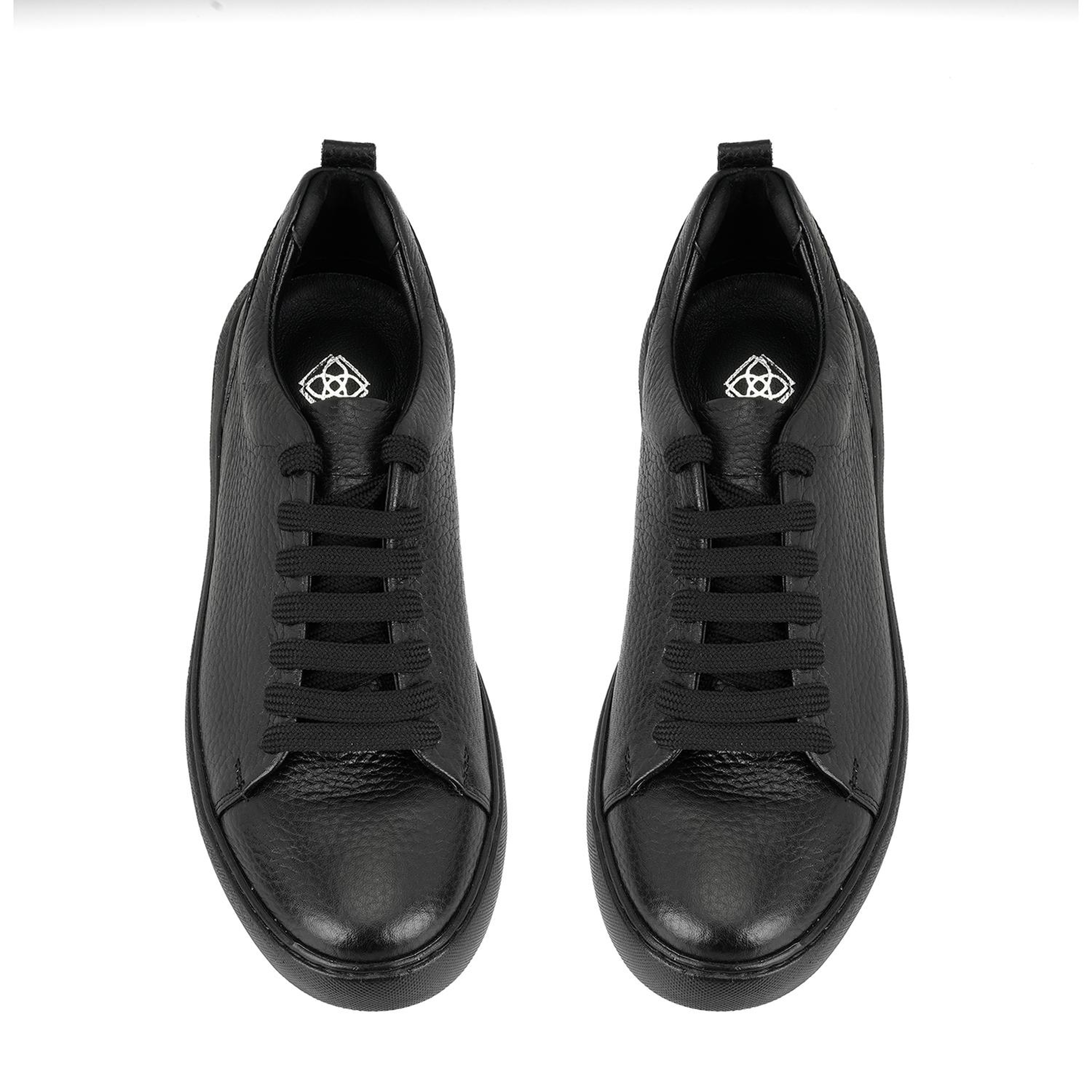 Kadın Siyah Deri Spor Ayakkabı