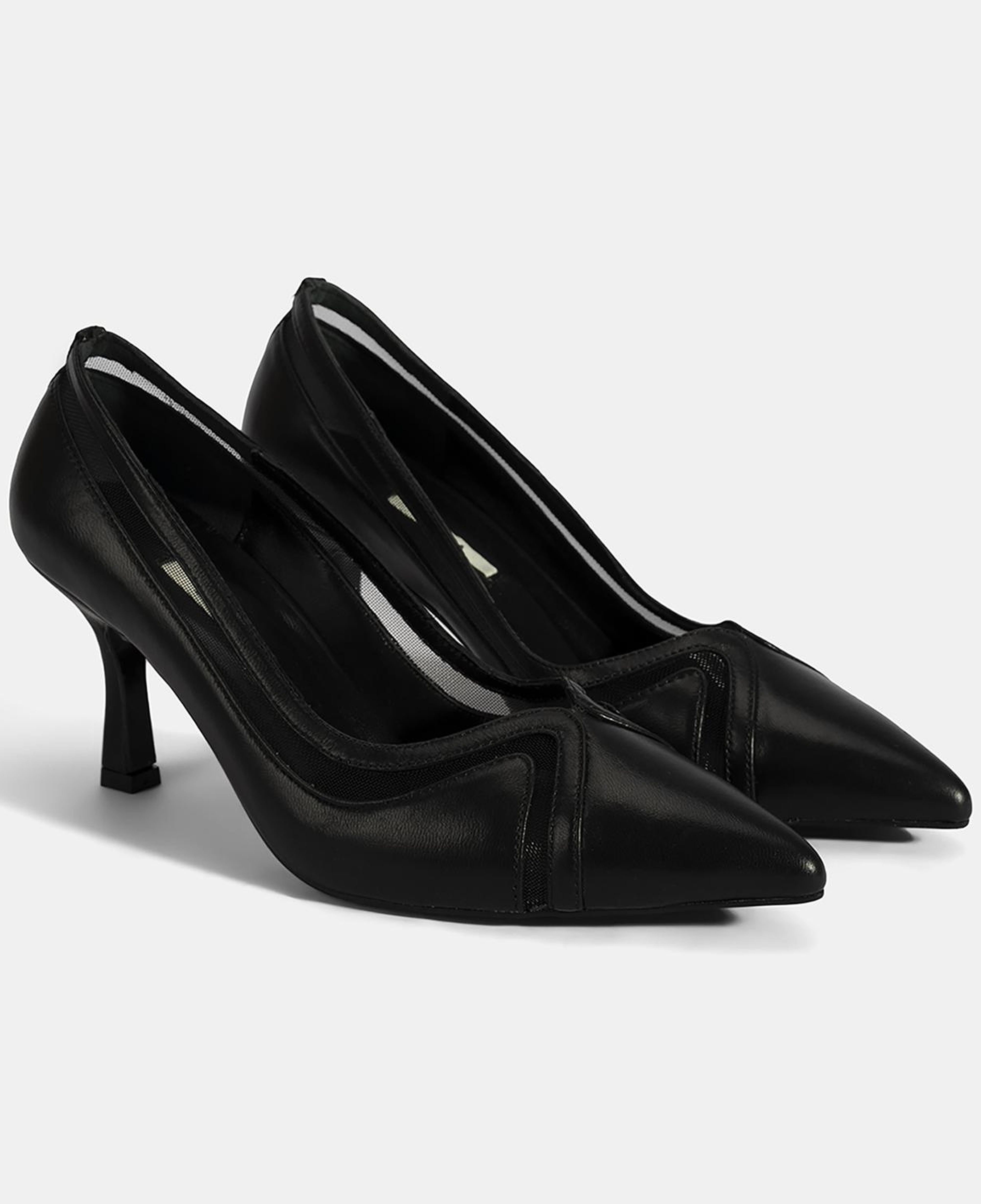 Kadın Siyah Deri Topuklu Ayakkabı