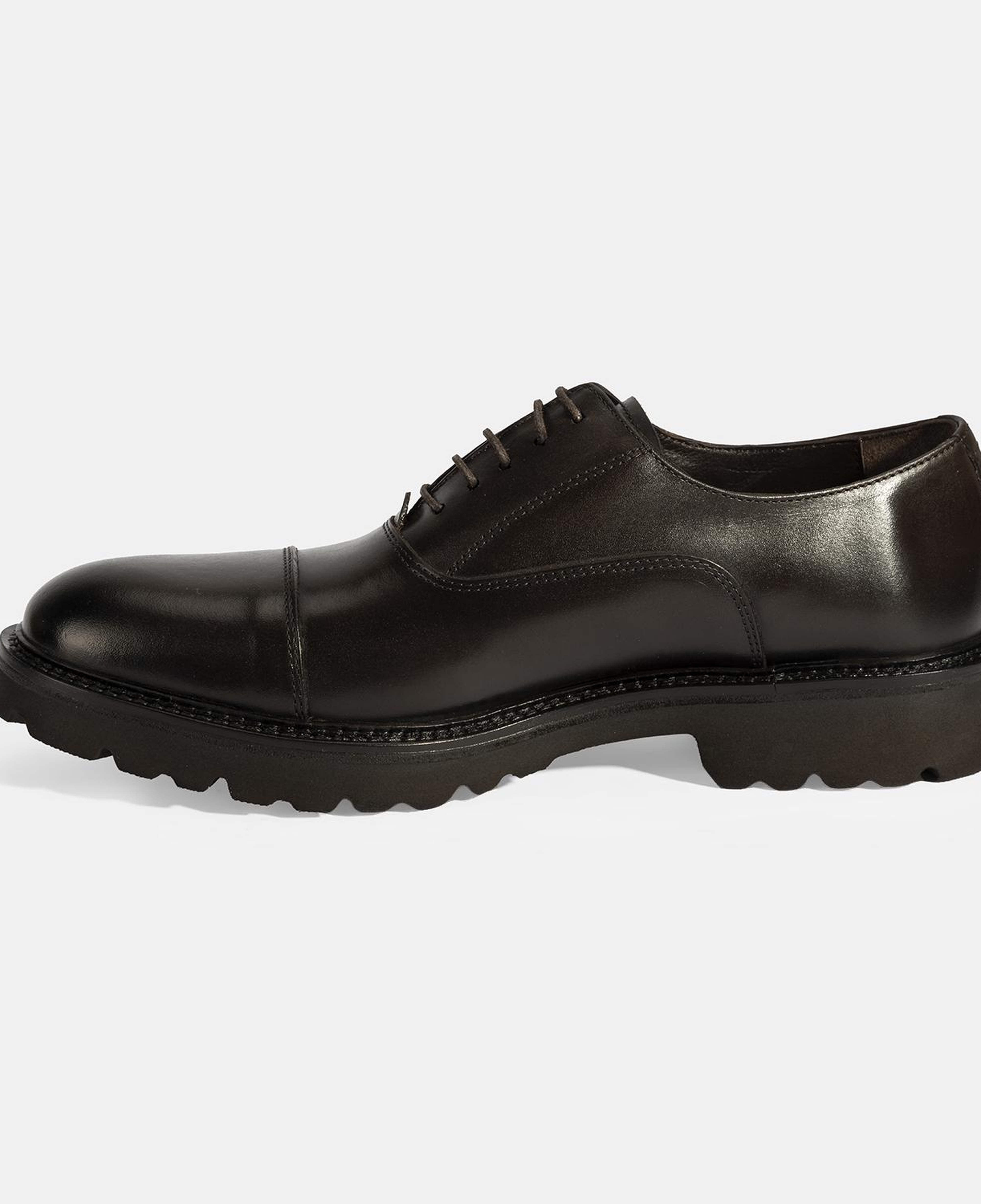 Erkek Kahve Bağcıklı Deri Klasik Ayakkabı