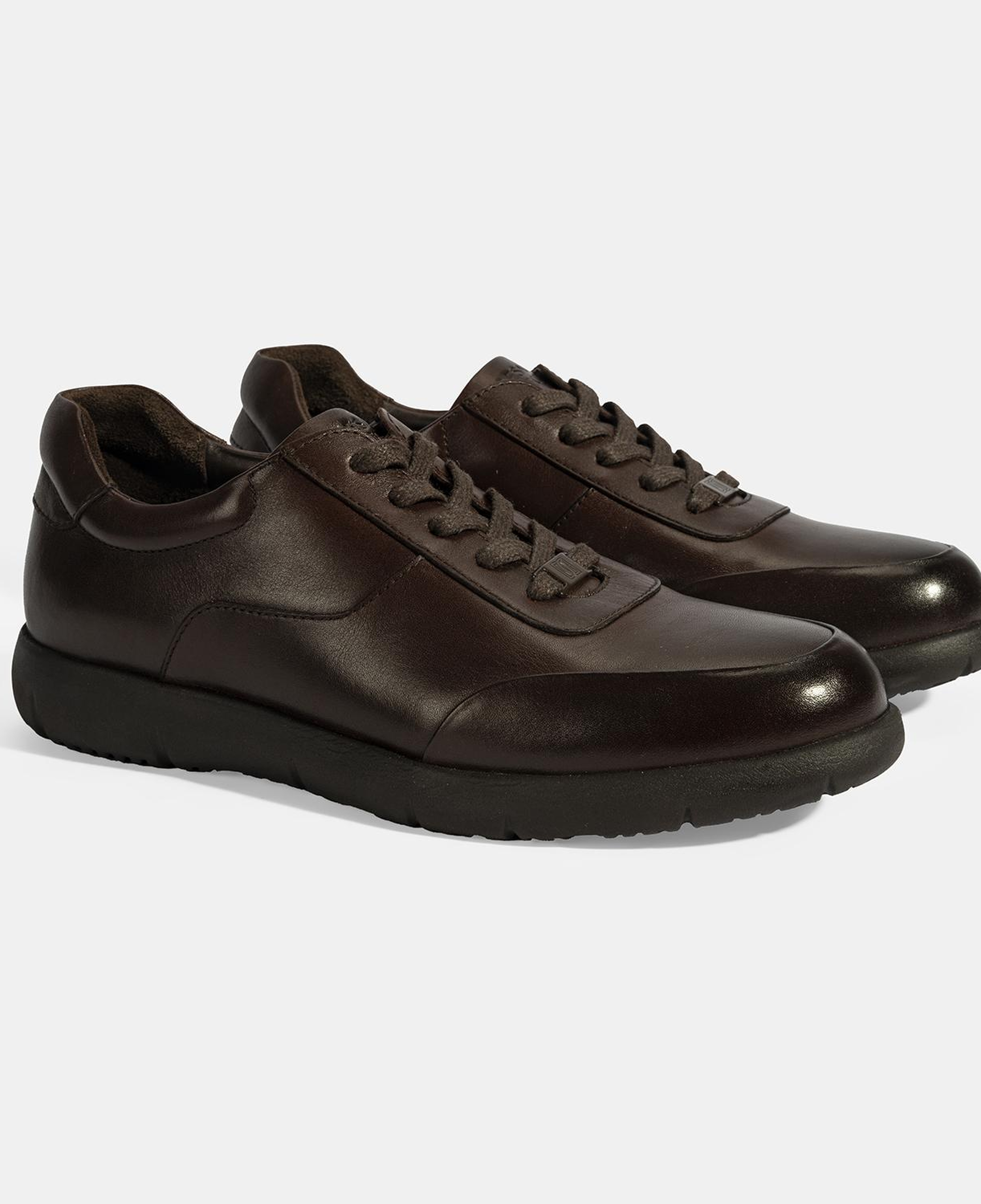 Erkek Kahve DesaComfort Bağcıklı Günlük Deri Ayakkabı