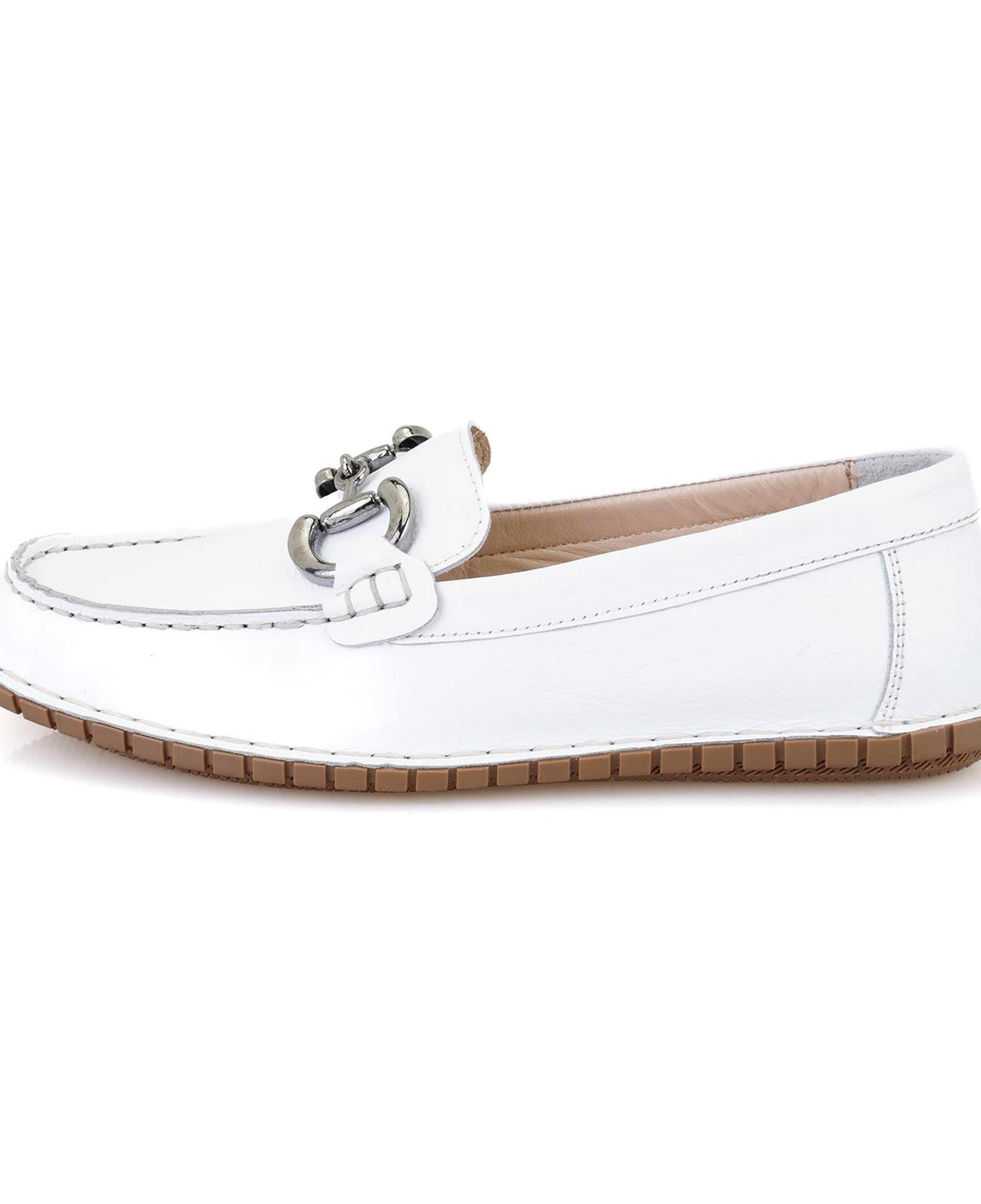 Kadın Beyaz DesaComfort Deri Loafer