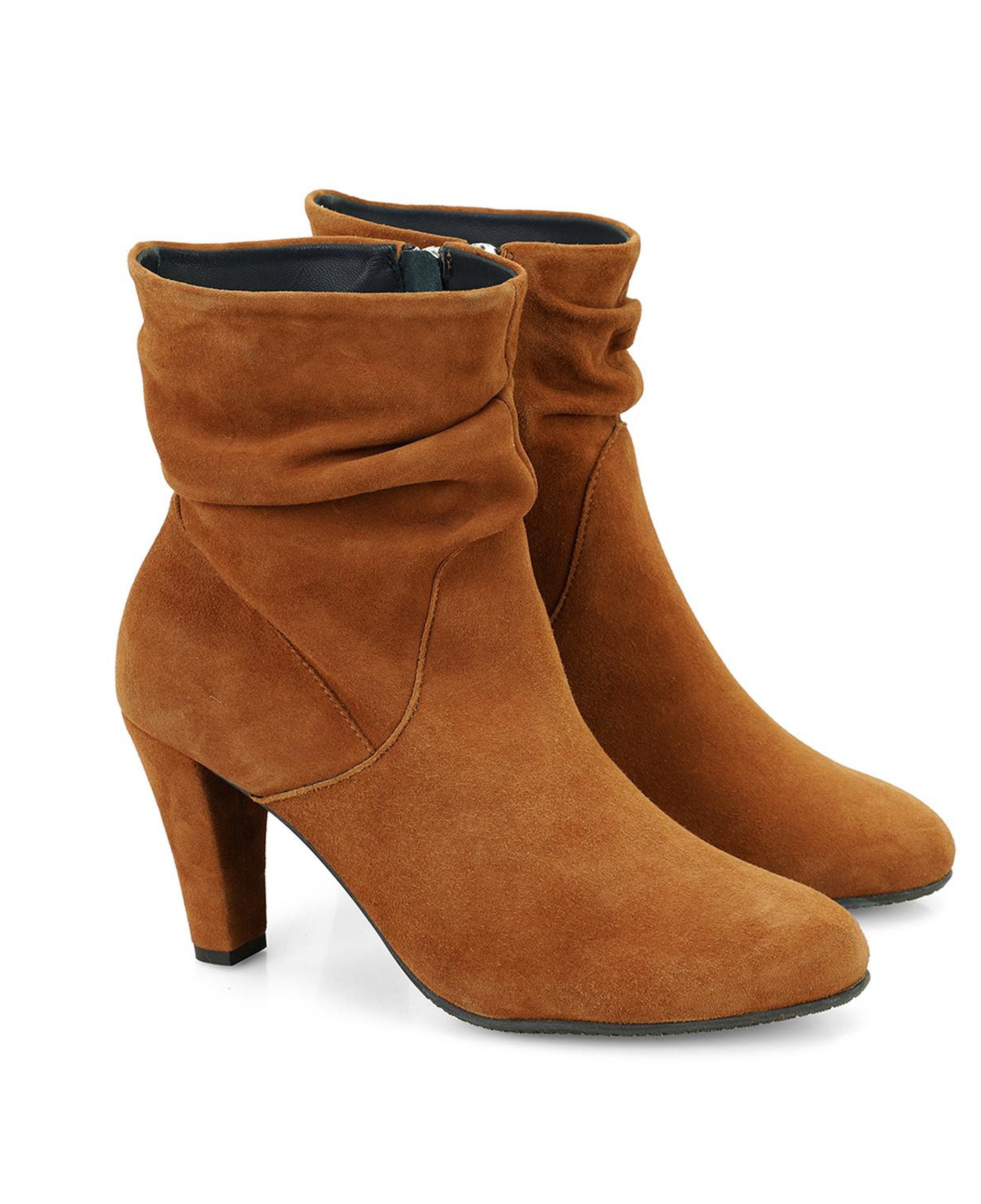 Belen Taba Kadın DesaComfort Fermuarlı Topuklu Deri Bot