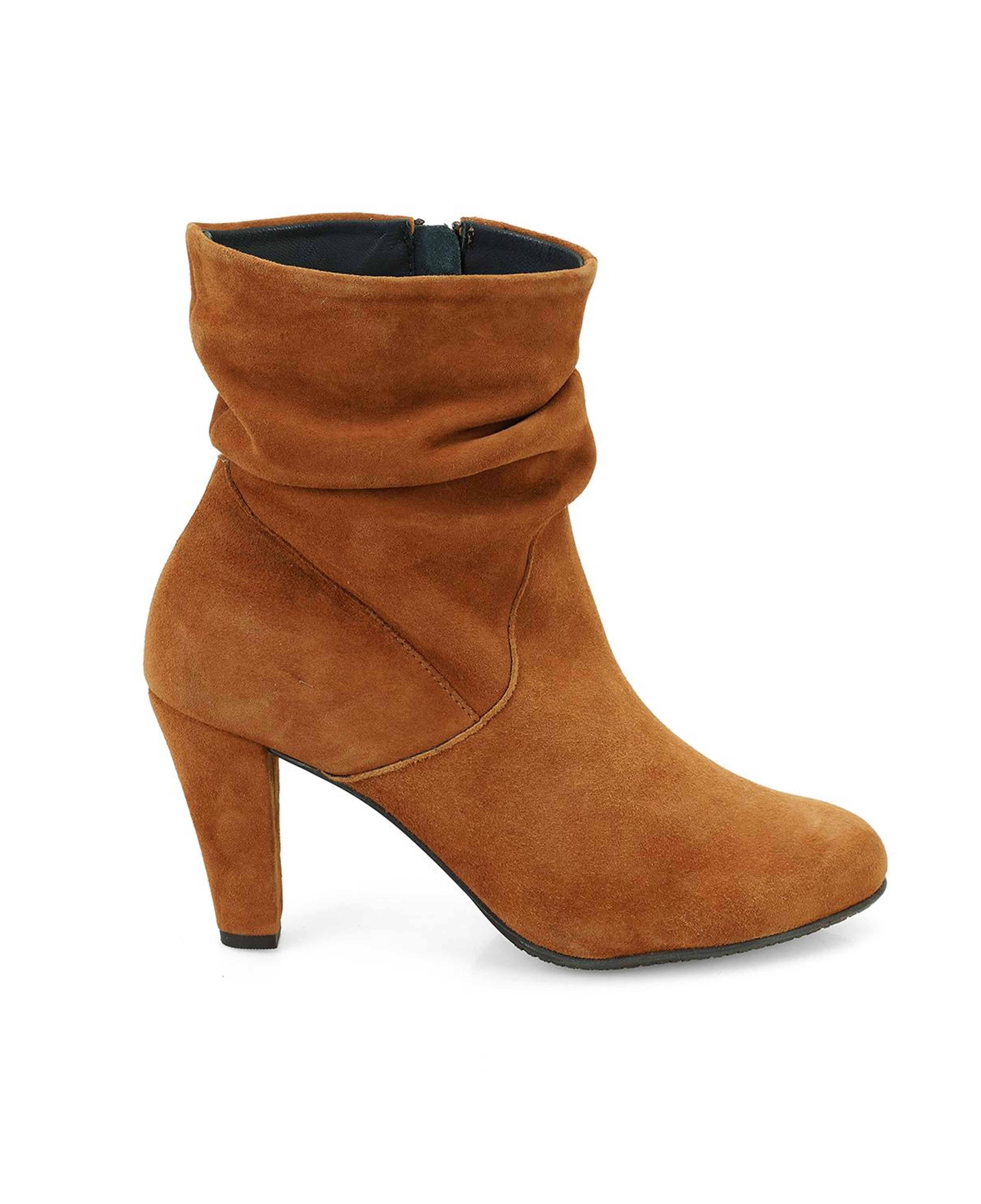 Belen Taba Kadın DesaComfort Fermuarlı Topuklu Deri Bot
