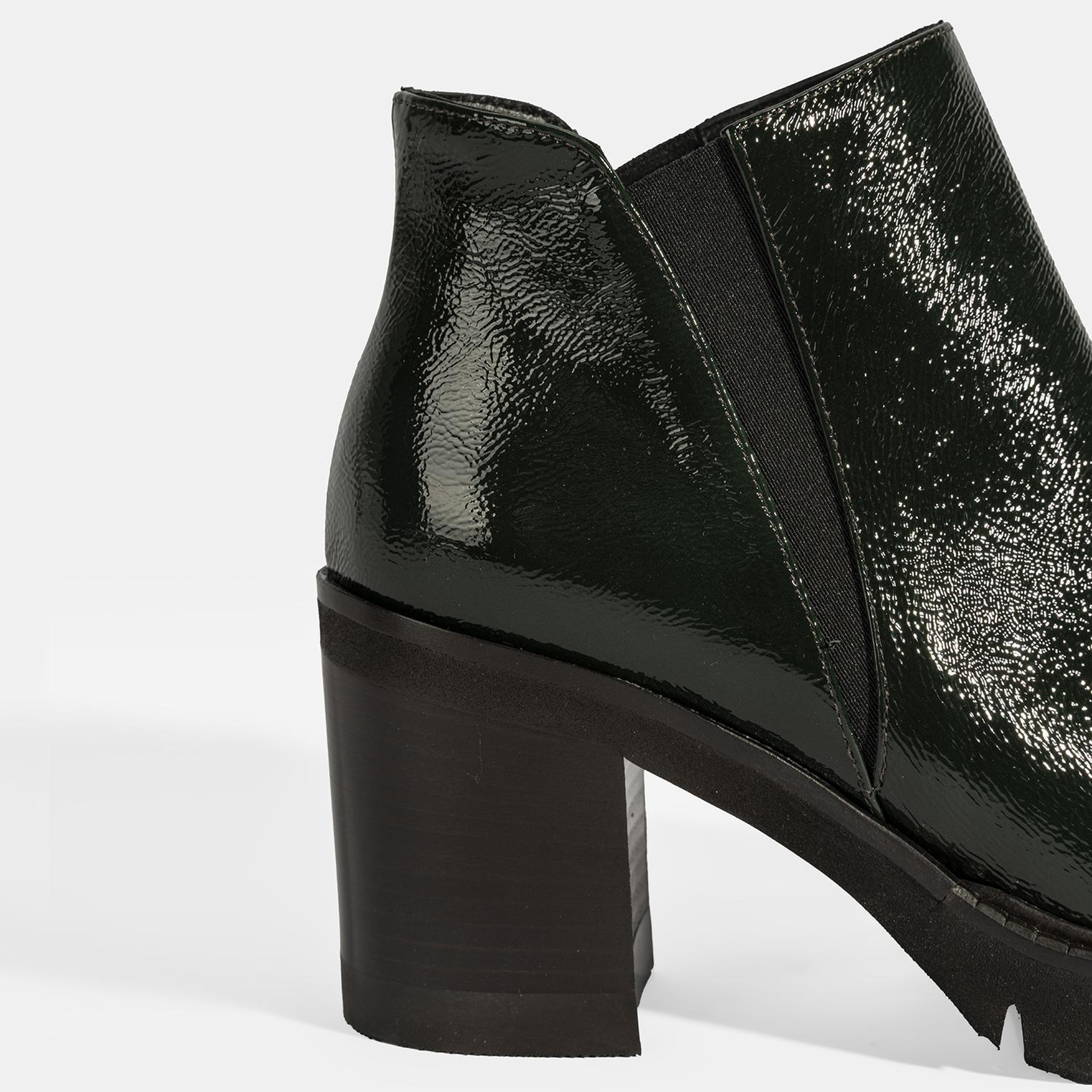 Luca Grossi Kadın Yeşil Platform Topuklu Rugan Bot