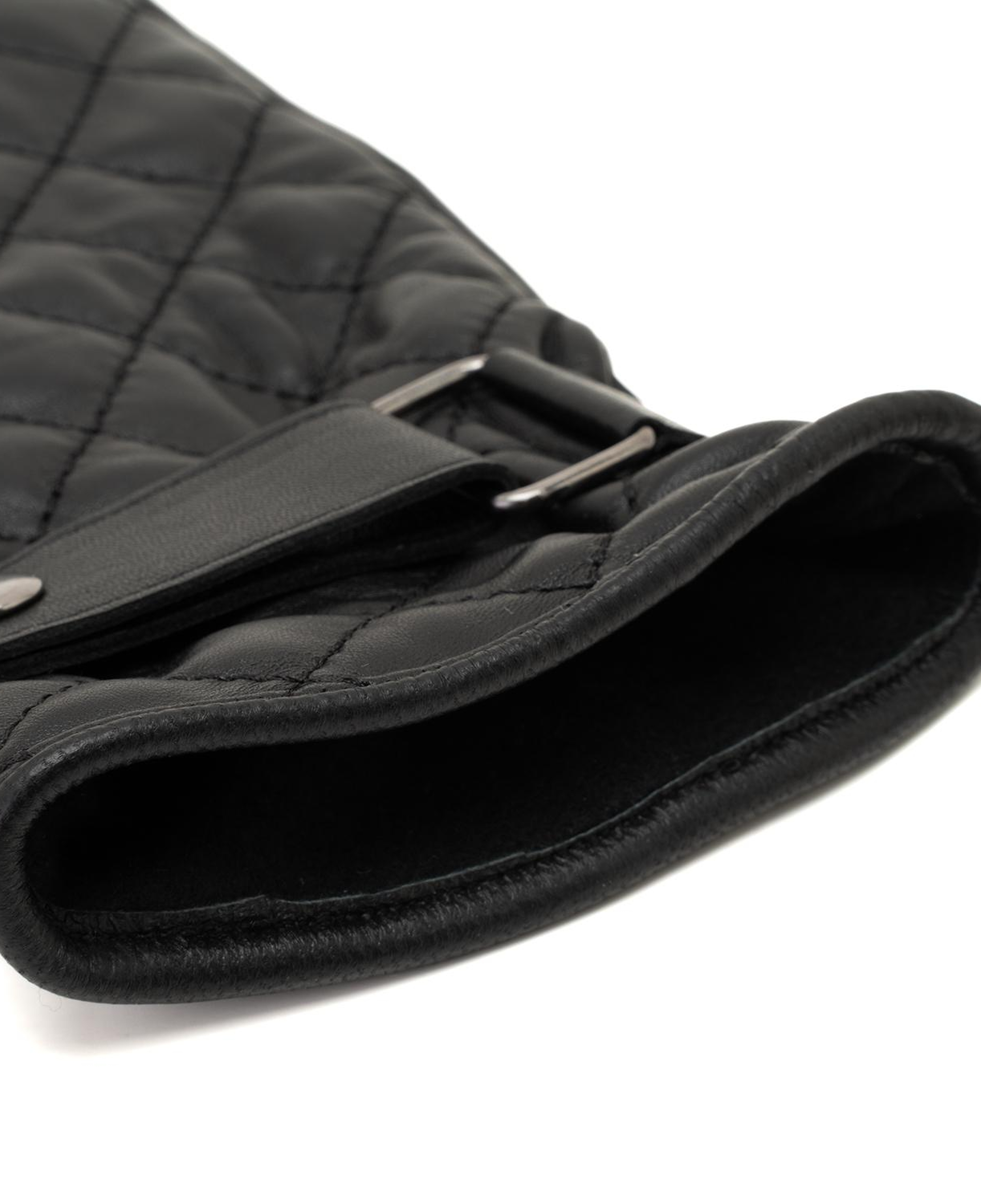 Siyah Erkek Kapitone Deri Eldiven