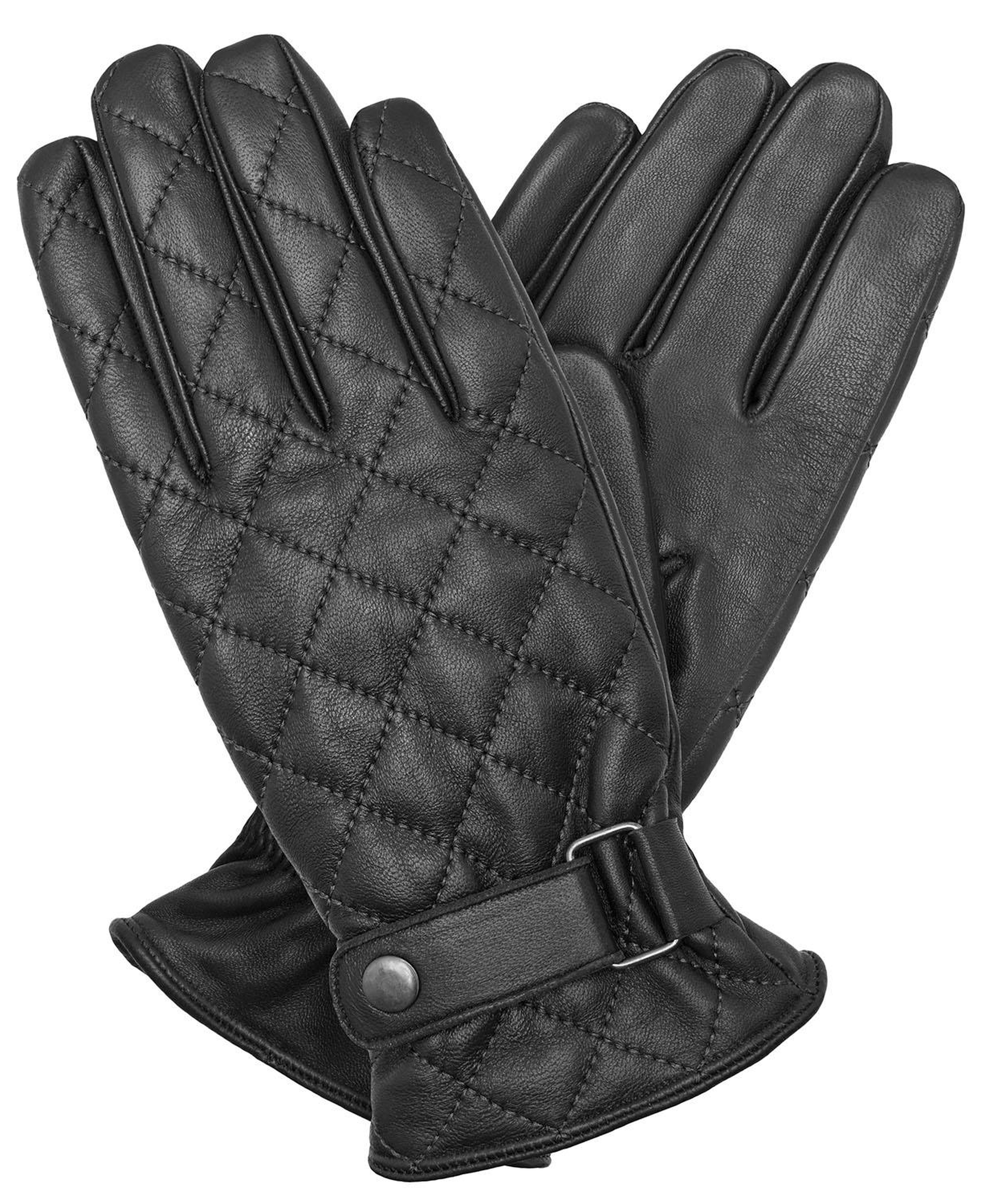 Siyah Erkek Kapitone Deri Eldiven