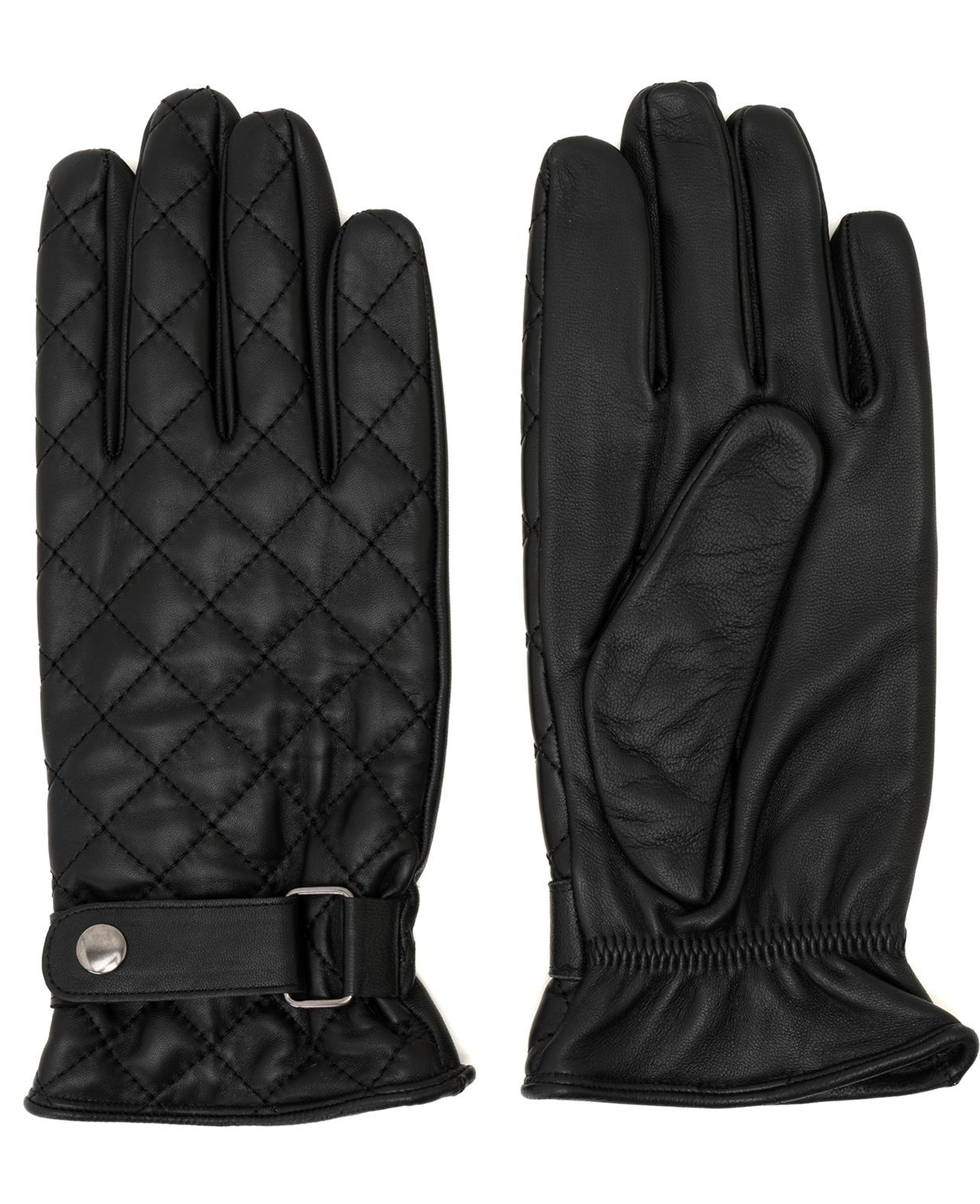 Siyah Erkek Kapitone Deri Eldiven