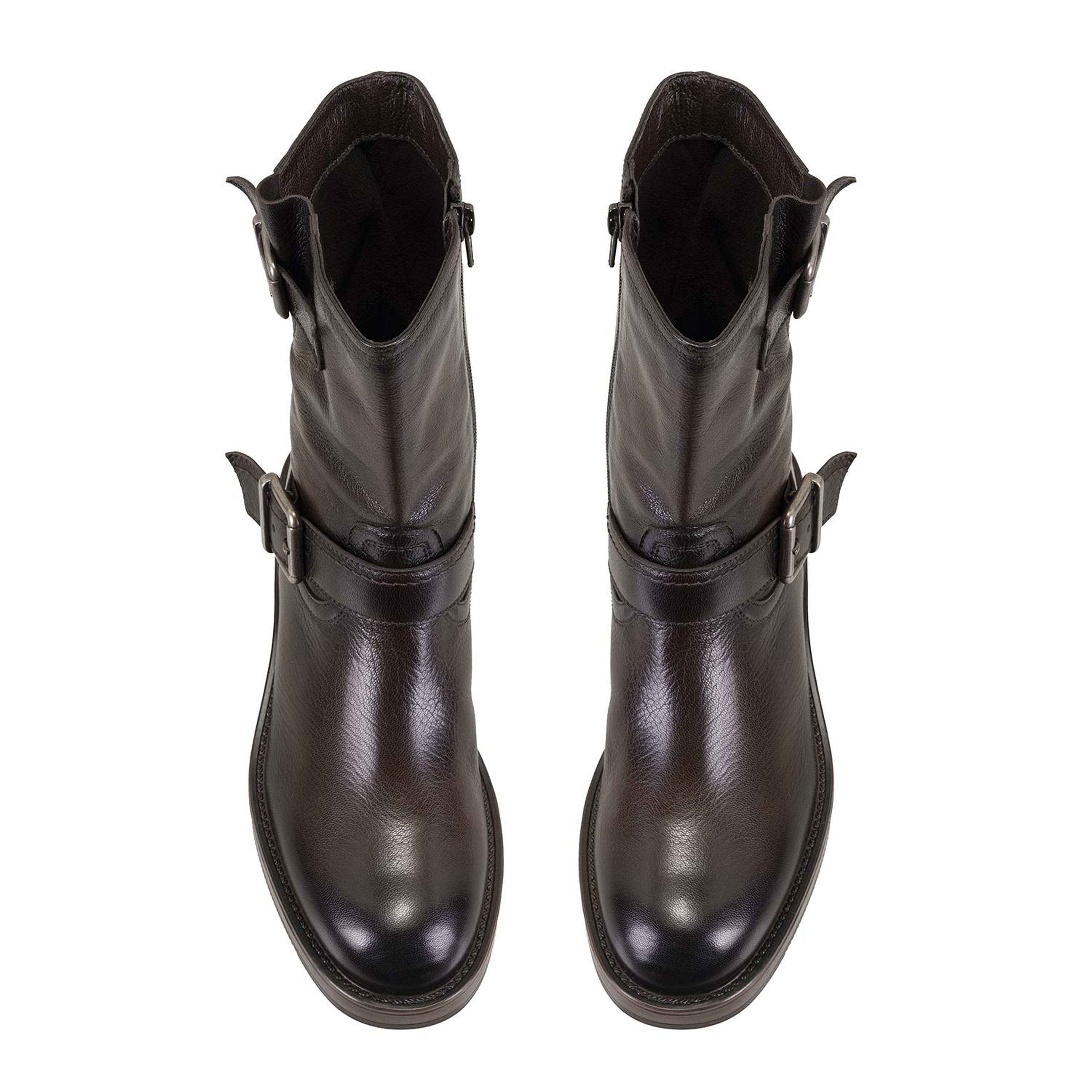 Kadın Kahve Kemer Aksesuarlı Kadın Bot