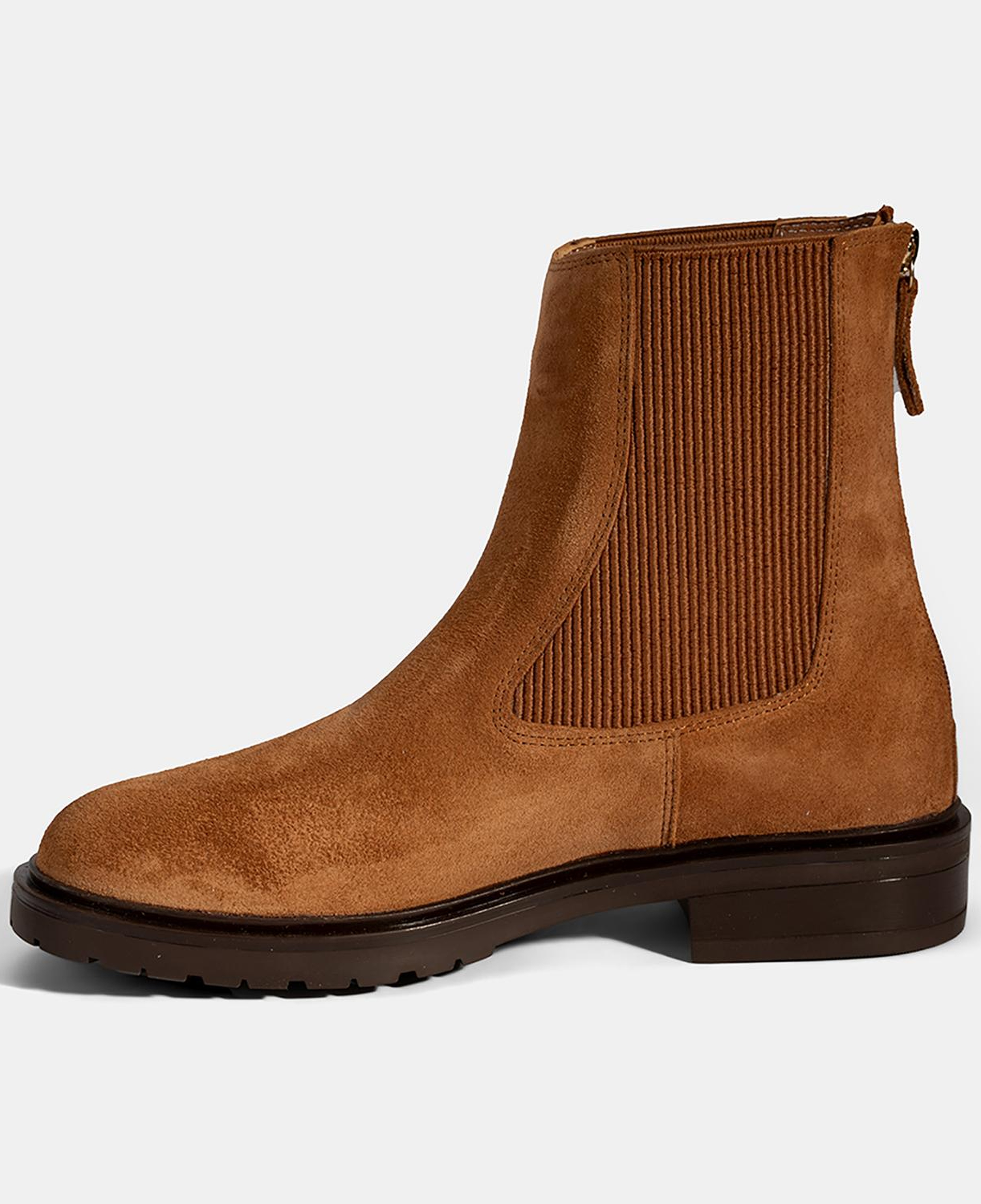 Kadın Taba Lastikli Süet Chelsea Bot