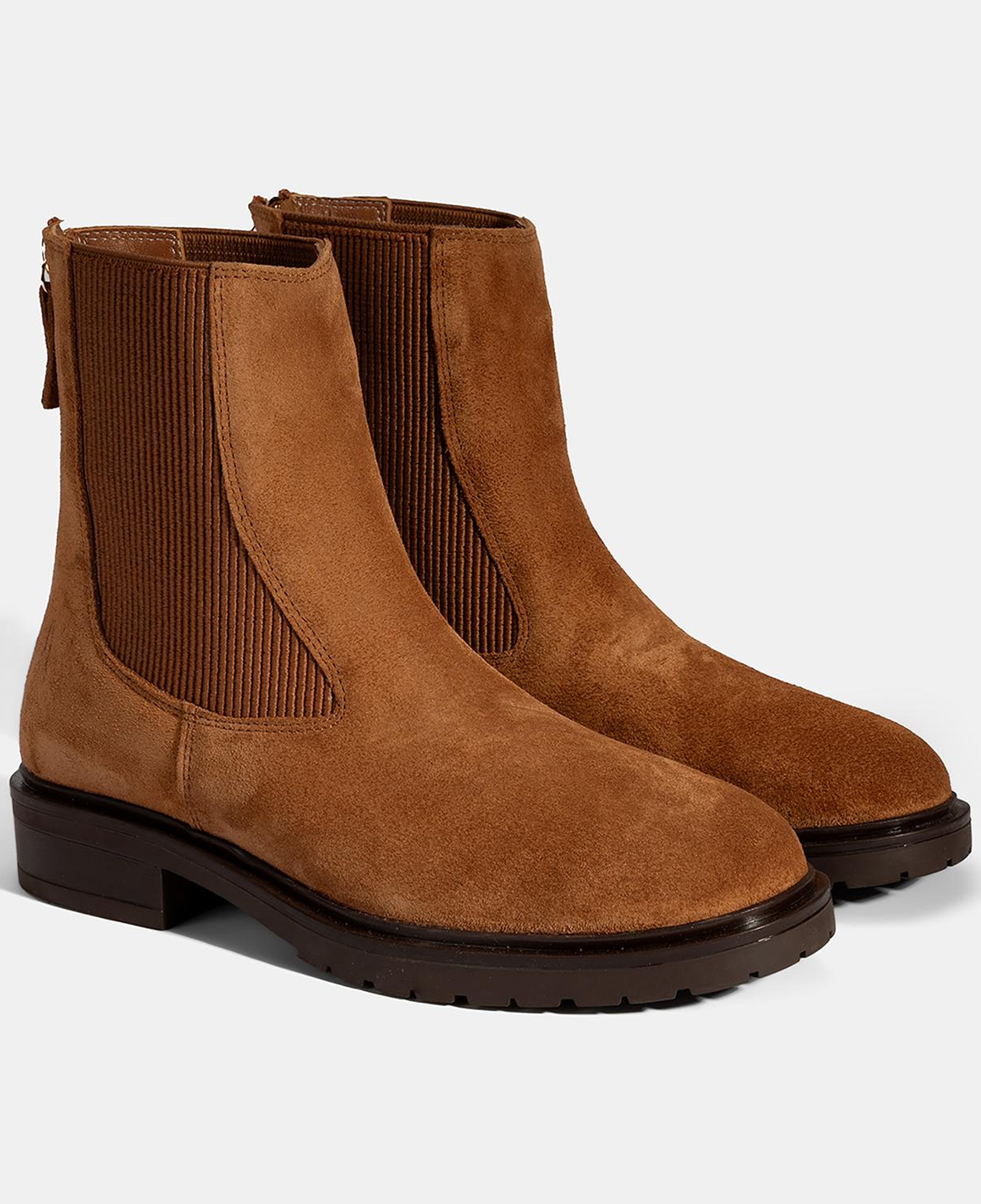 Kadın Taba Lastikli Süet Chelsea Bot