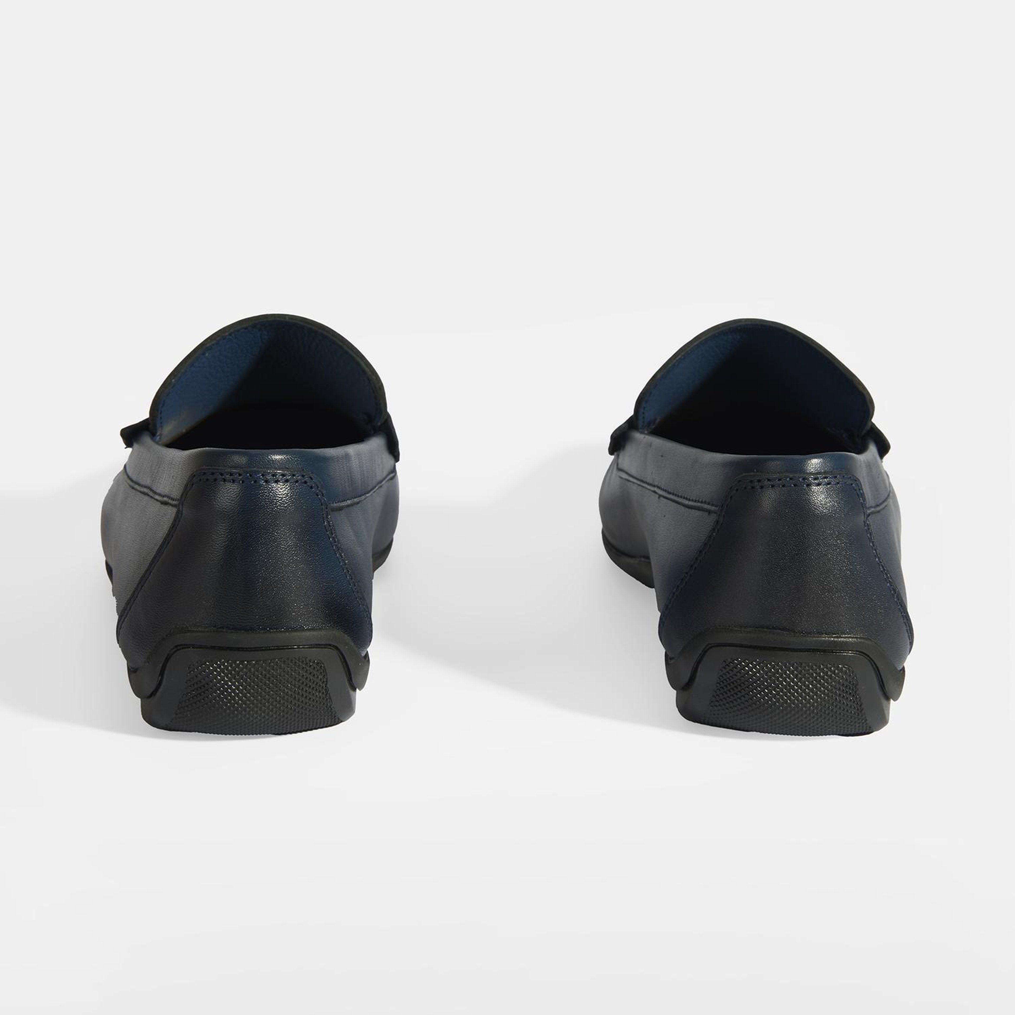 Jovian Lacivert Erkek Deri Slip-On Loafer