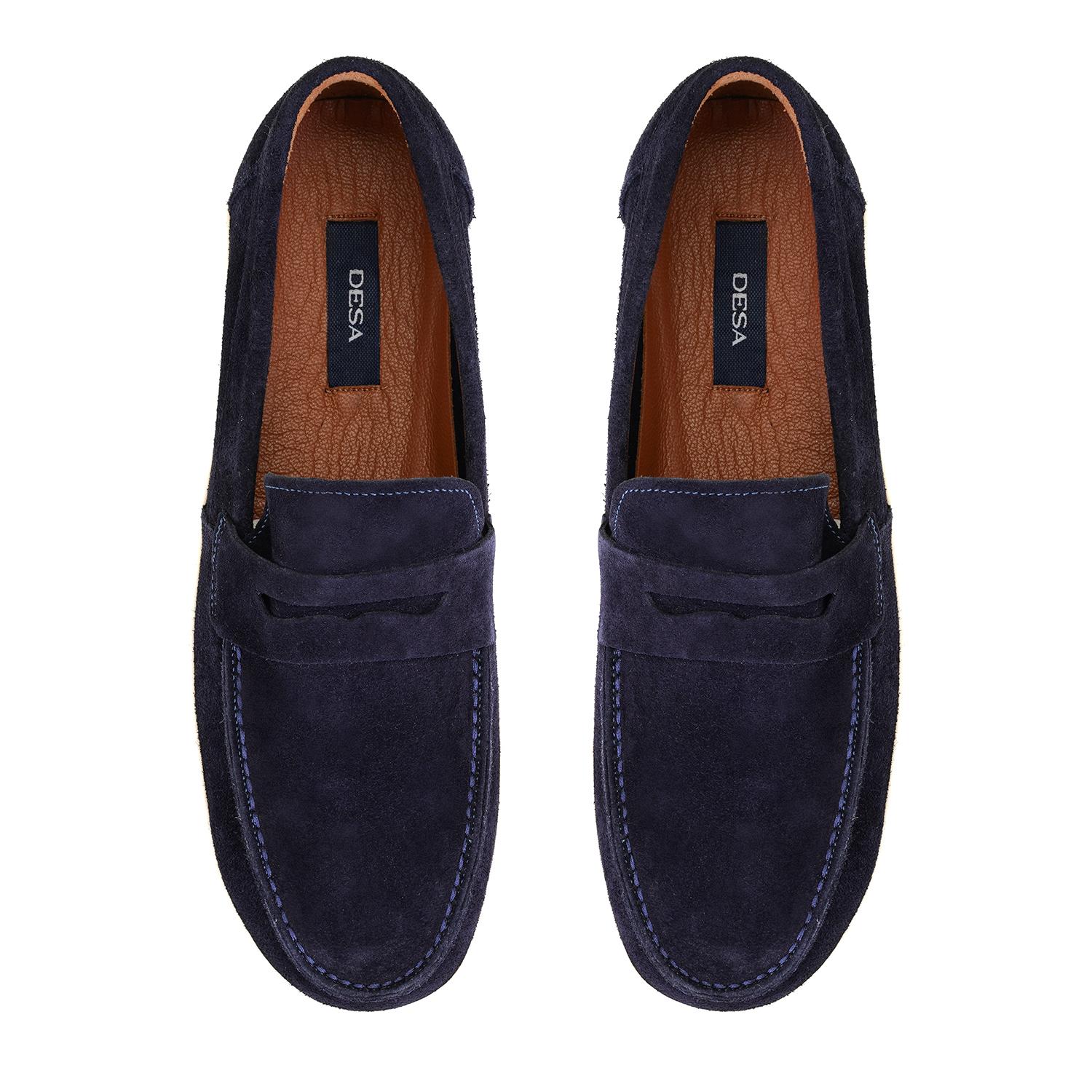 Renfred Lacivert Erkek Süet Deri Günlük Ayakkabı