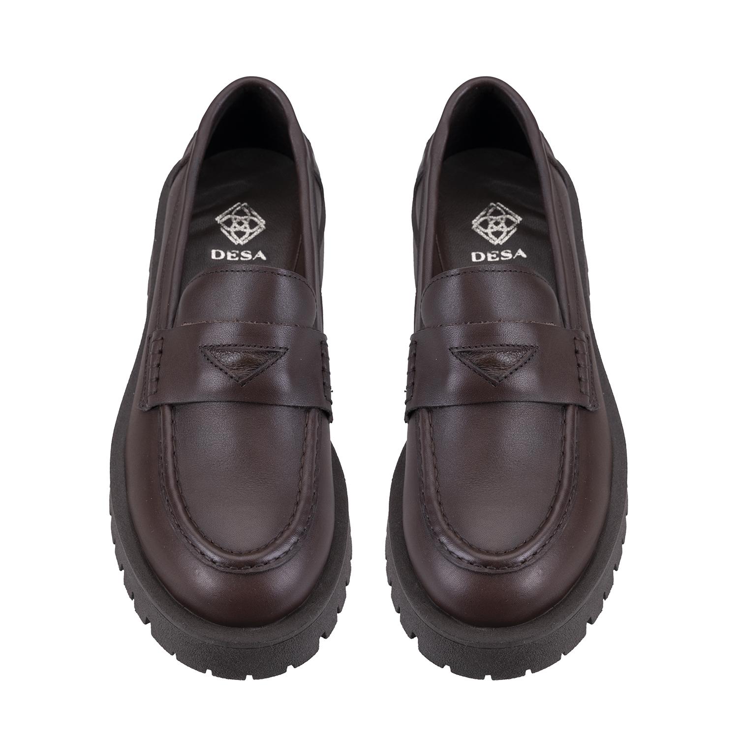 Kadın Kahve Deri Günlük Ayakkabı