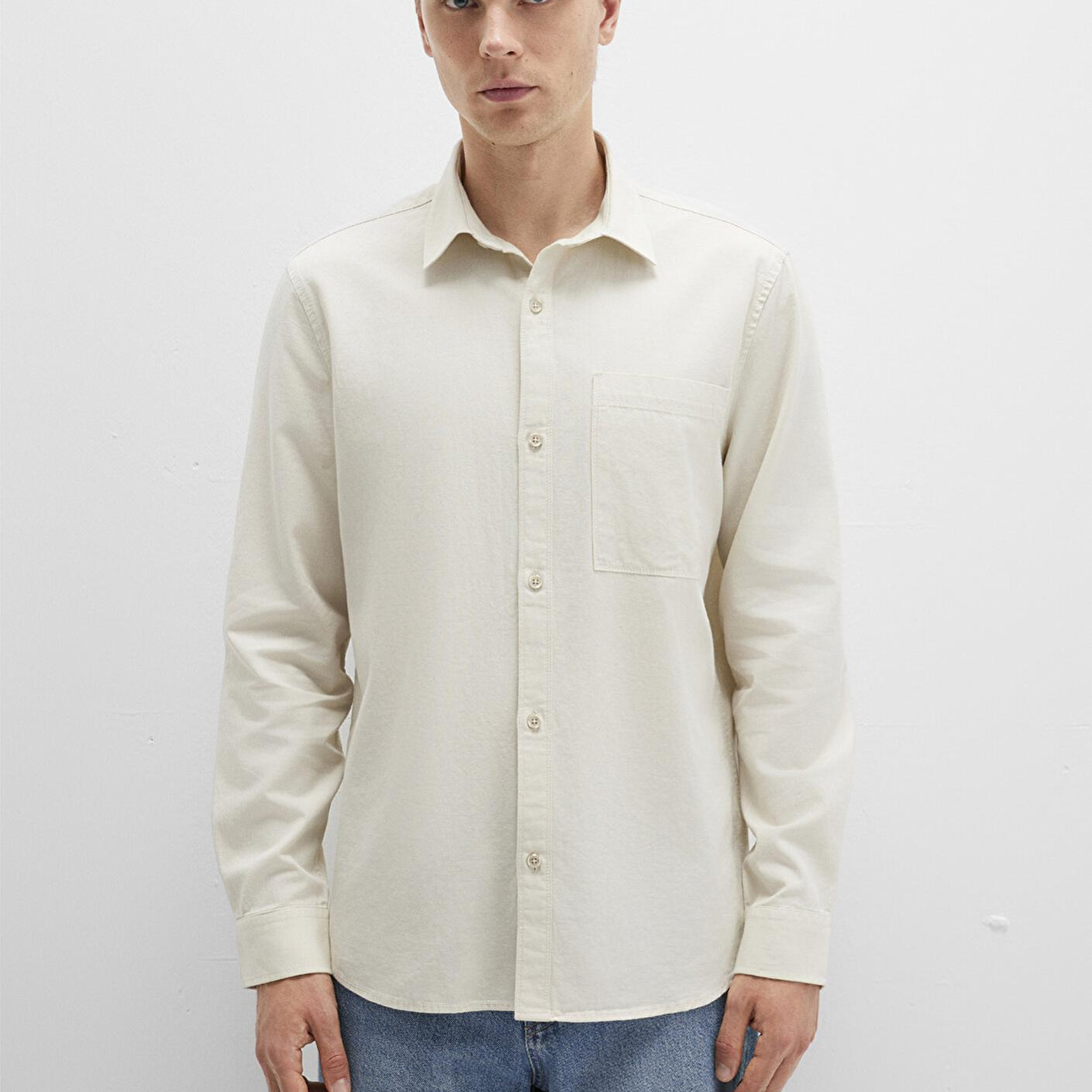 Mavi Bej Cepli Gömlek Regular Fit / Normal Kesim 0211658-70134