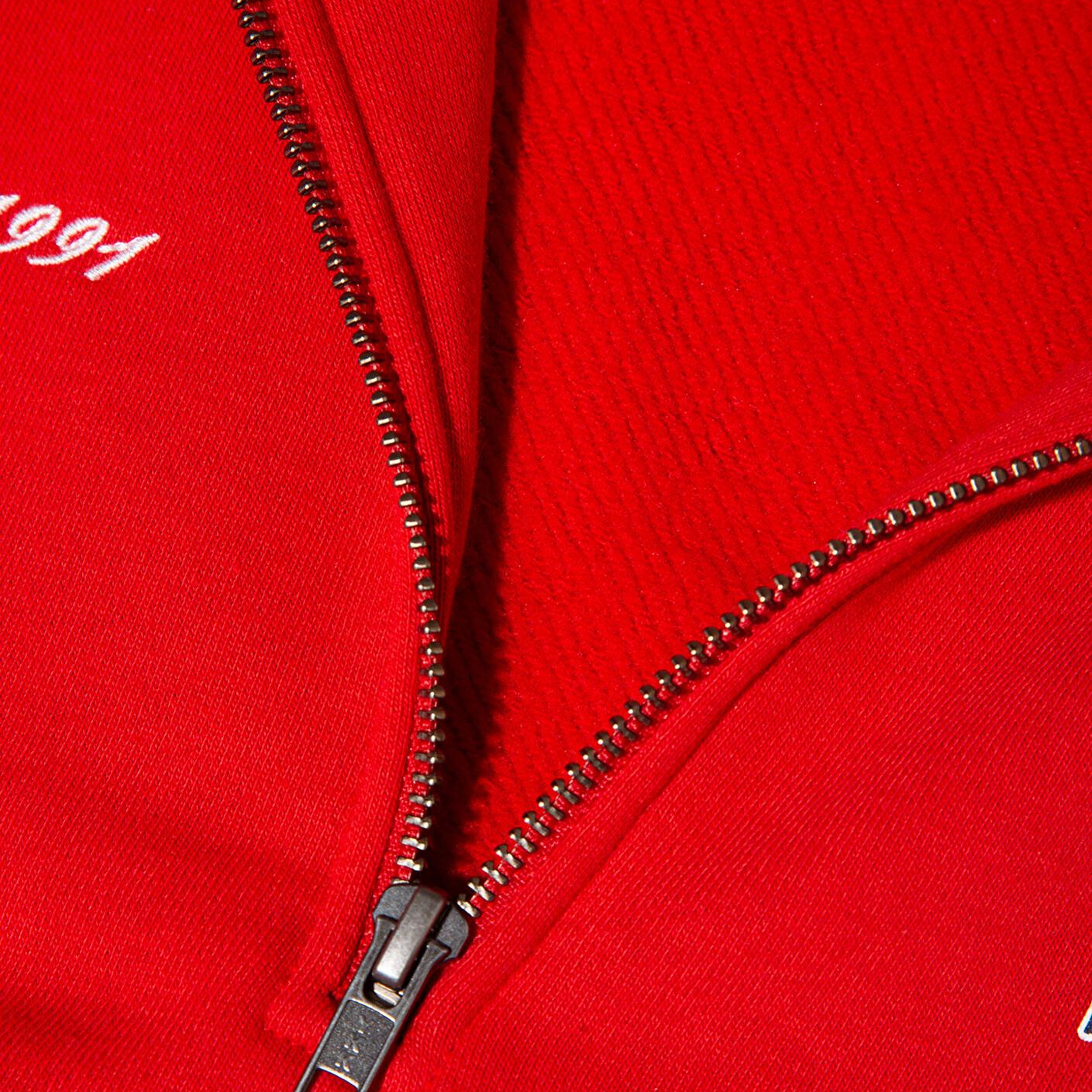 Mavi Mavi Logo Baskılı Yarı Fermuarlı Kırmızı Sweatshirt 1S10373-90742