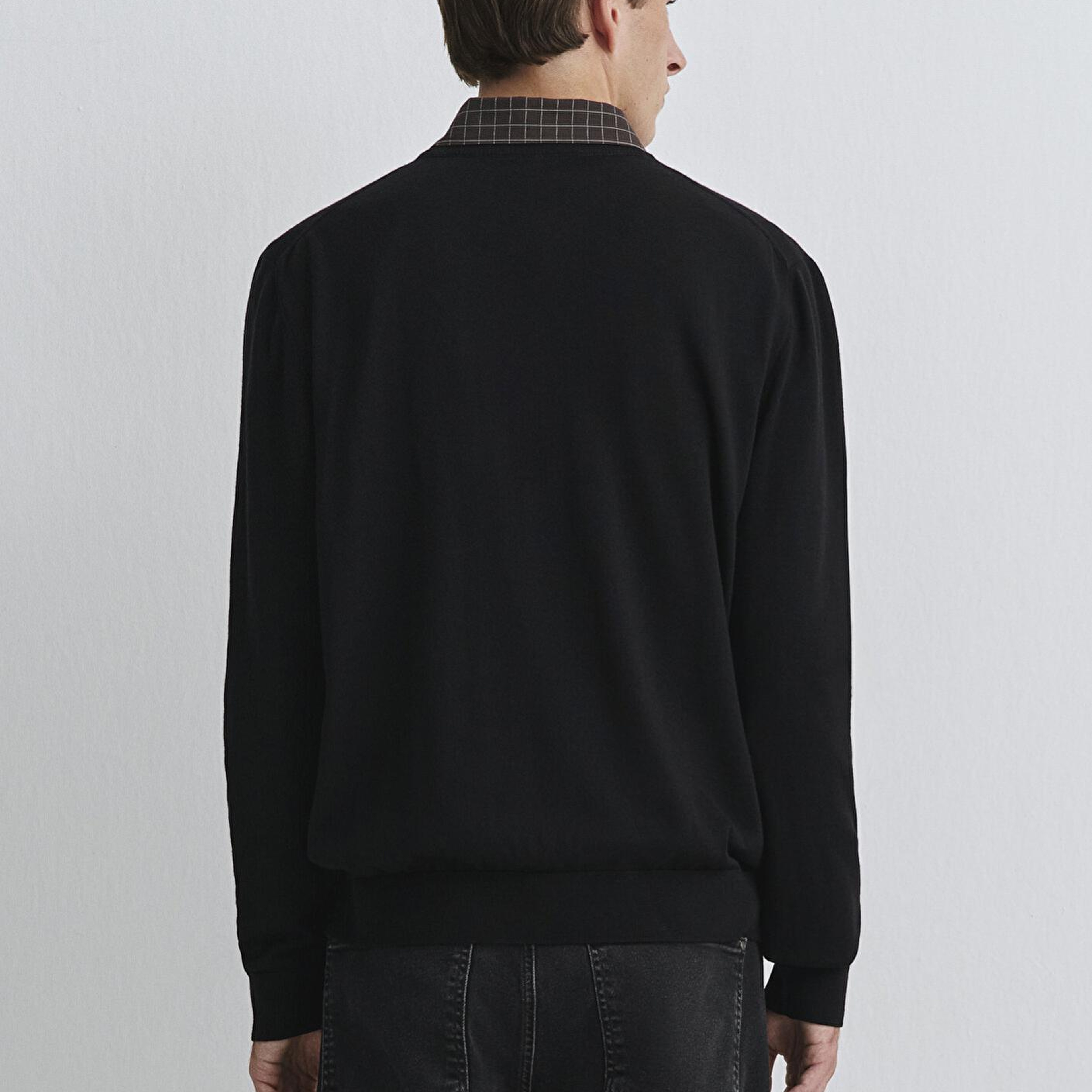 Mavi Bisiklet Yaka Siyah Yün Kazak Regular Fit / Normal Kesim 0710384-900