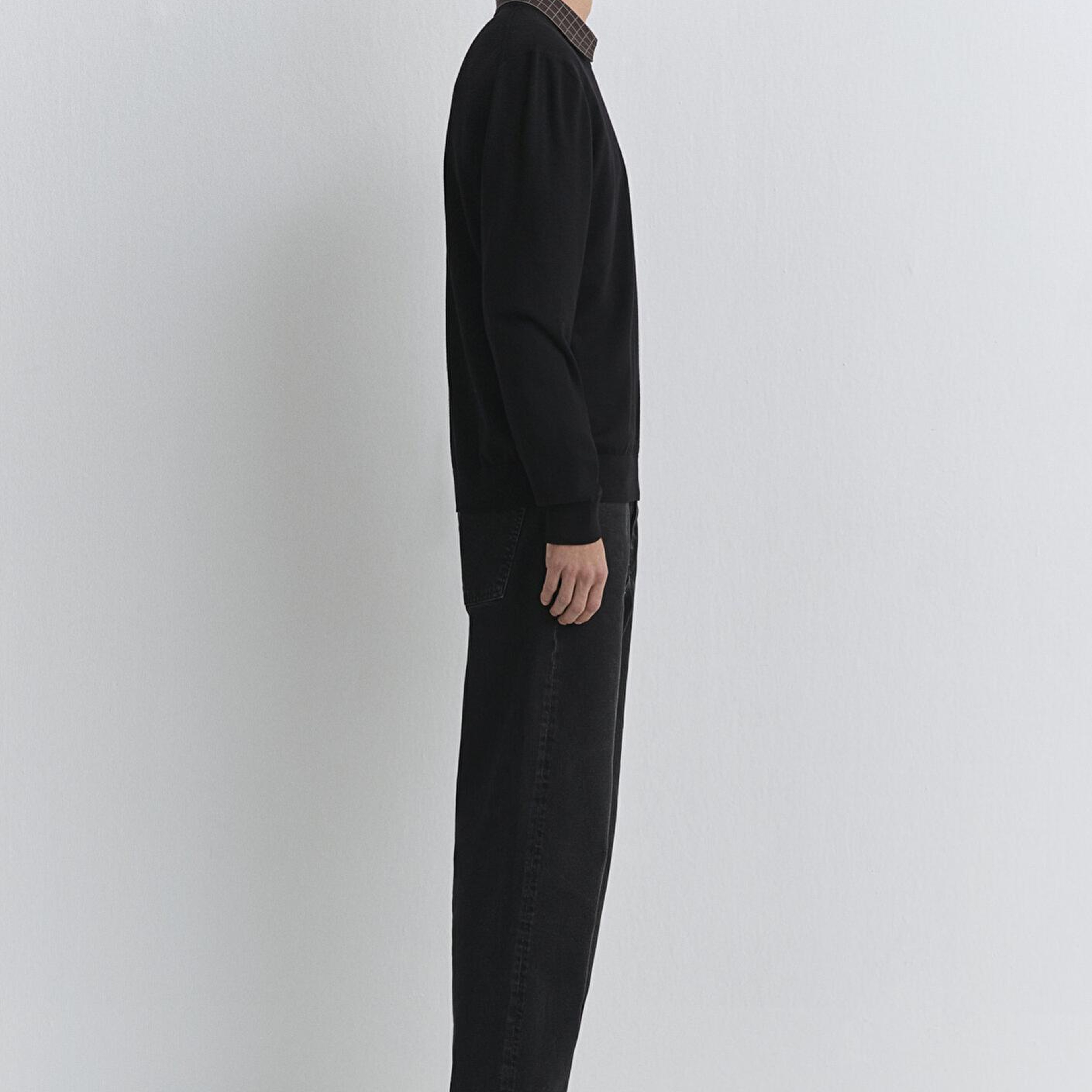 Mavi Bisiklet Yaka Siyah Yün Kazak Regular Fit / Normal Kesim 0710384-900