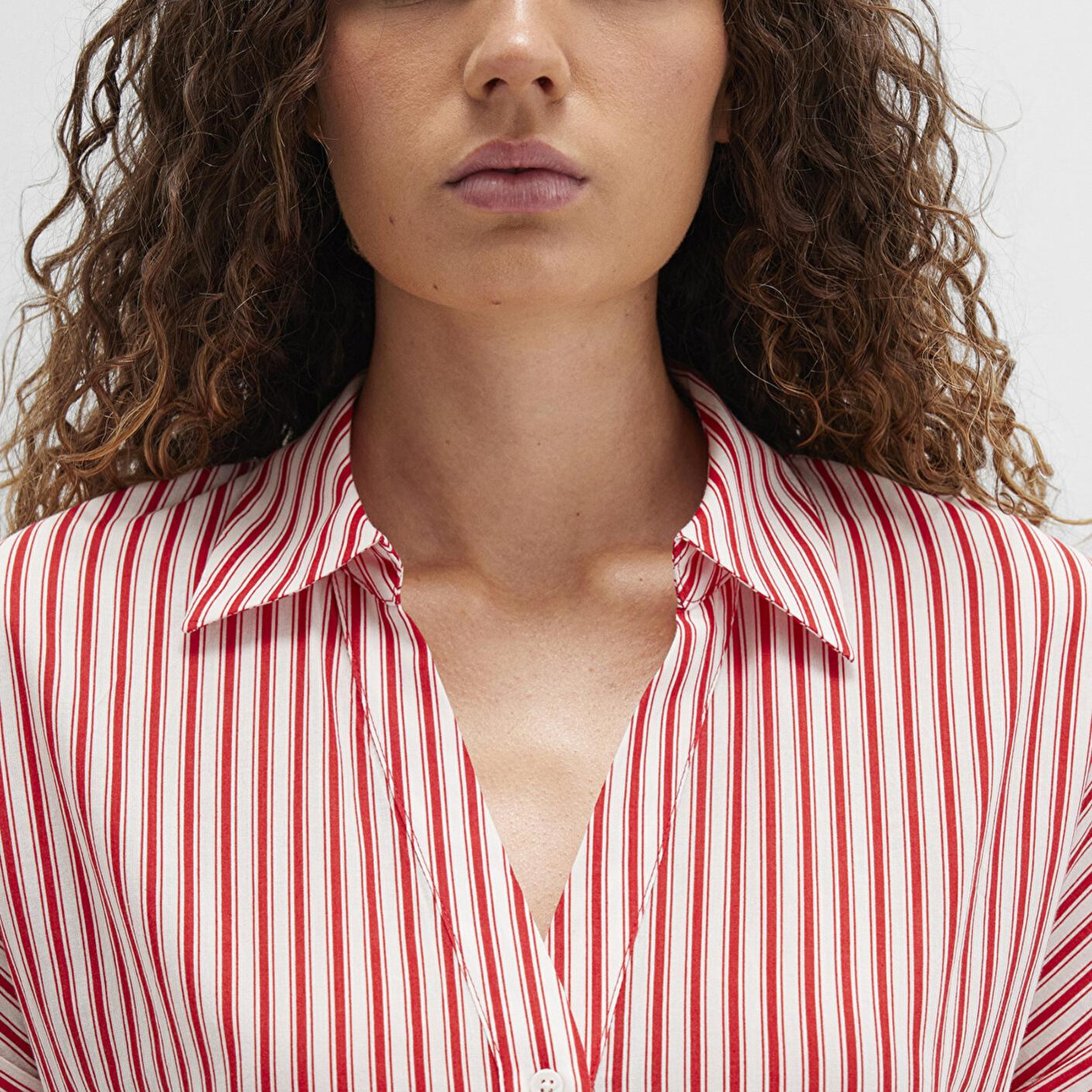 Mavi Çizgili Beli Bağcıklı Mini Elbise 1310763-82656