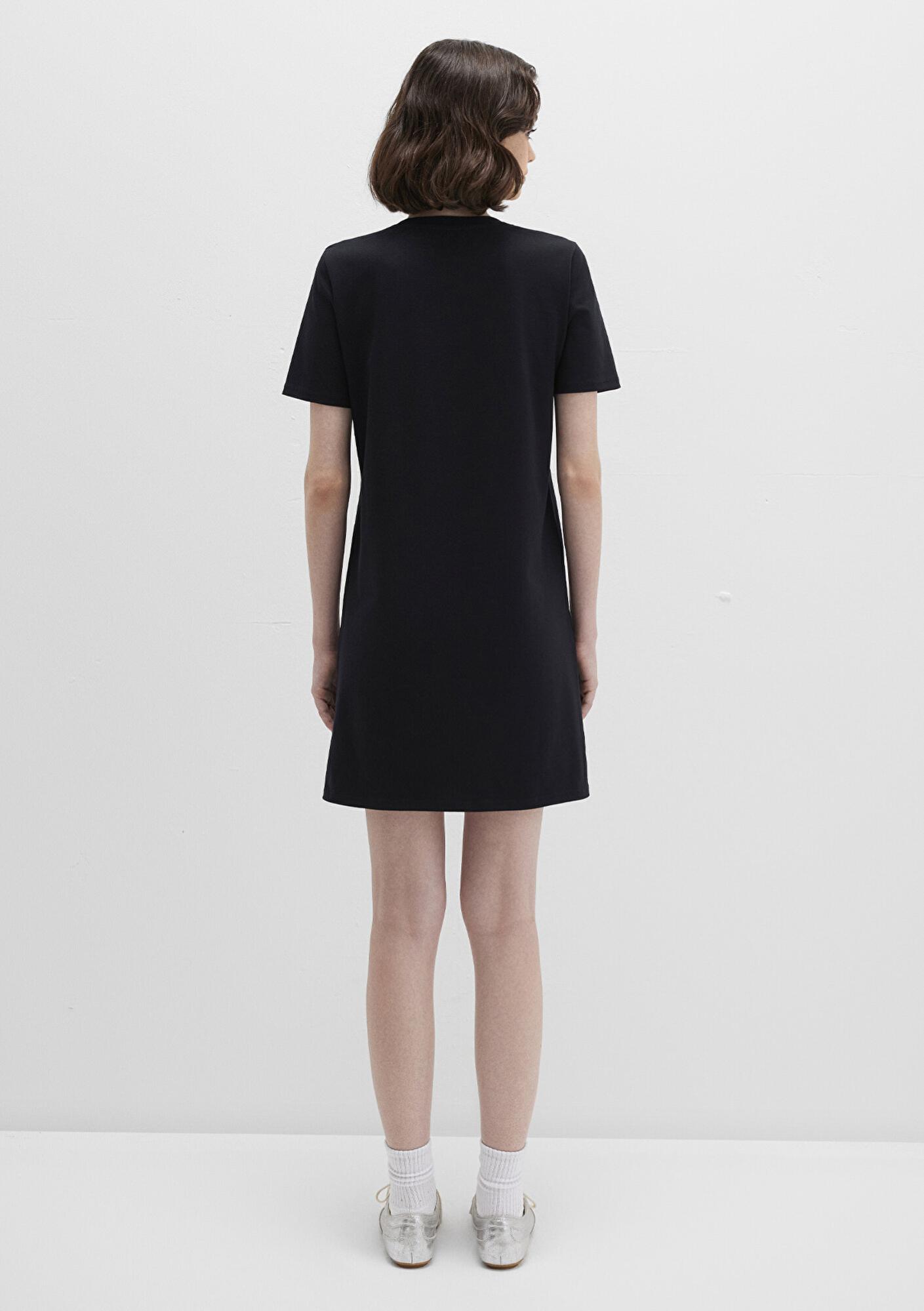 Mavi Siyah Mini Elbise 1310773-900