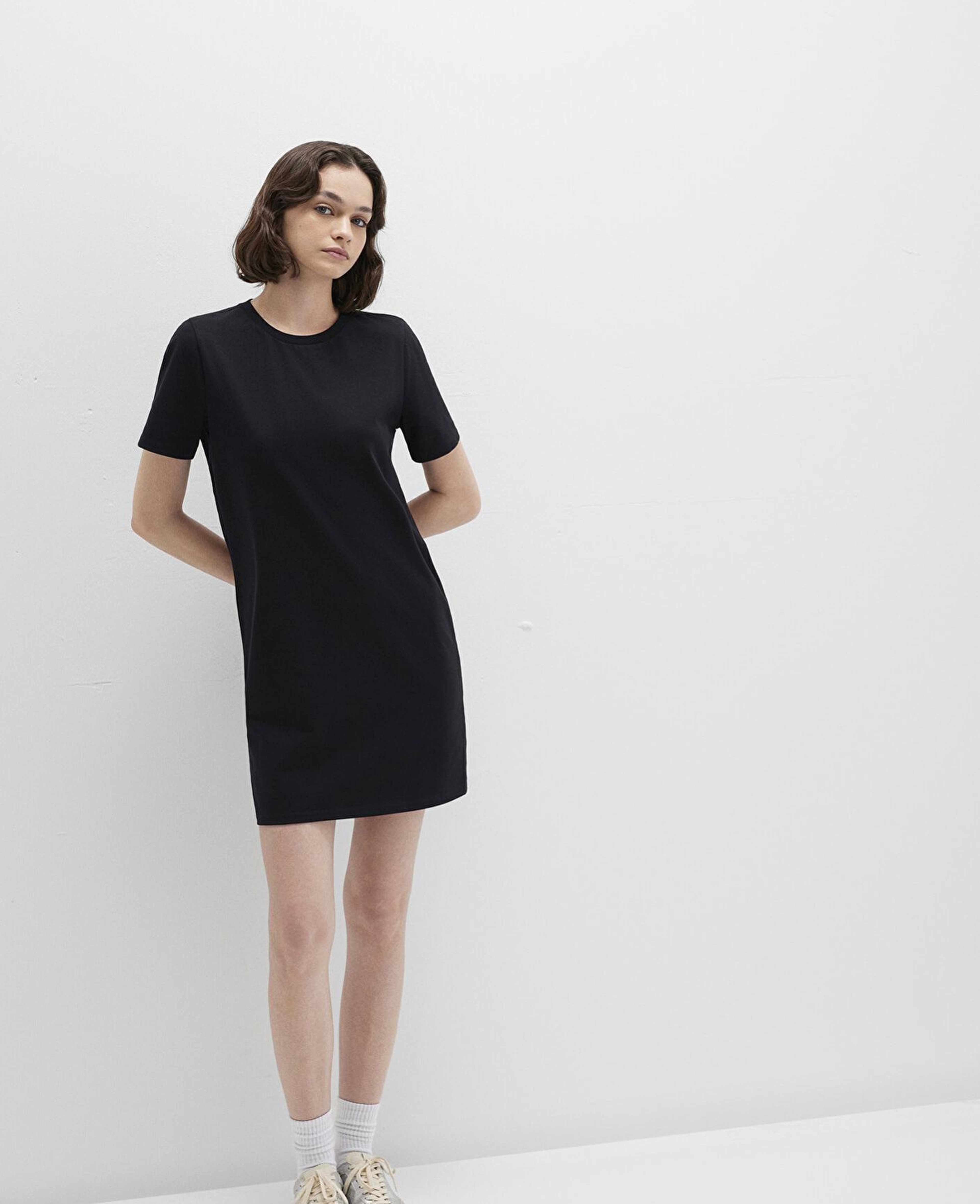 Mavi Siyah Mini Elbise 1310773-900