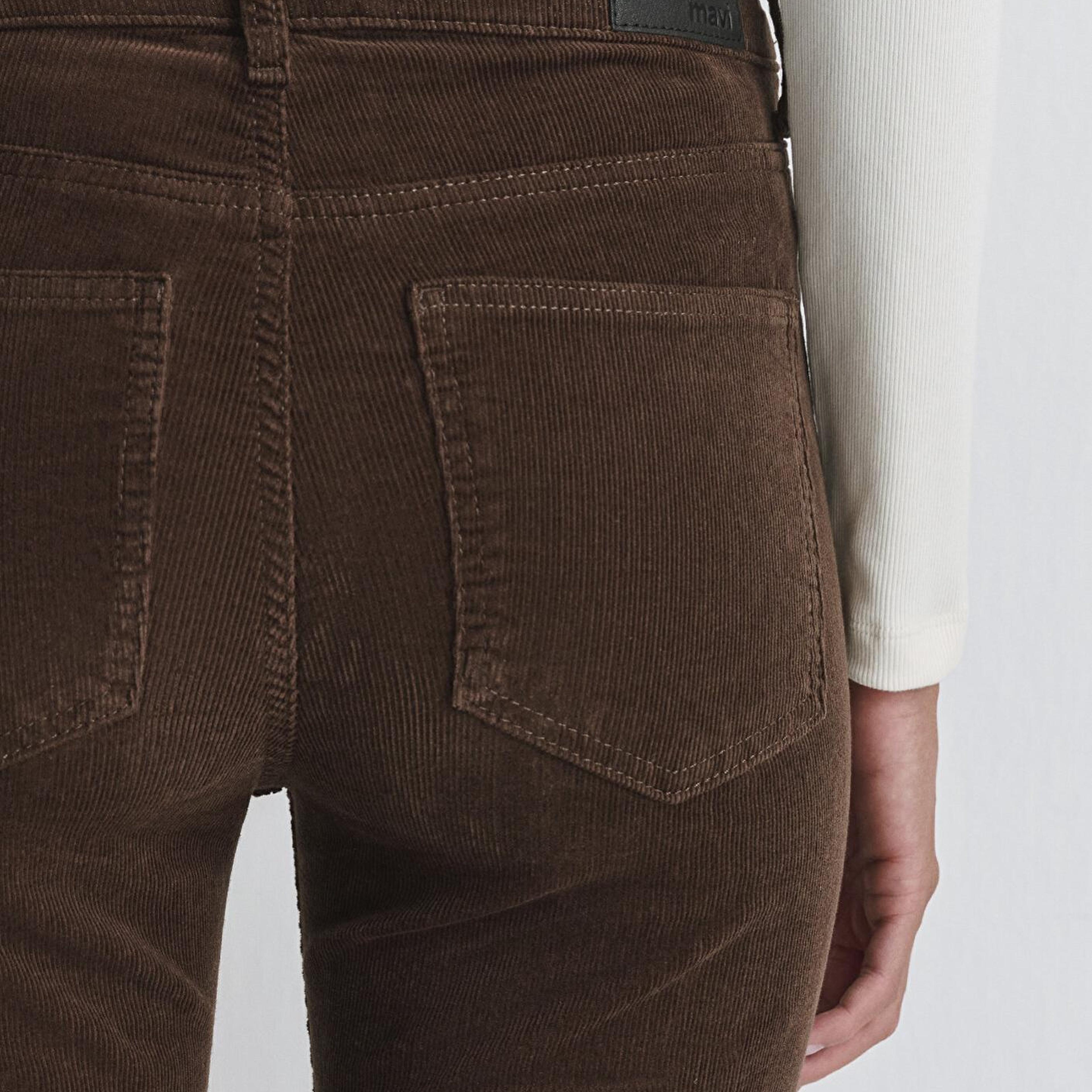 Mavi Maria Kahverengi Kadife Pantolon 101225-91316