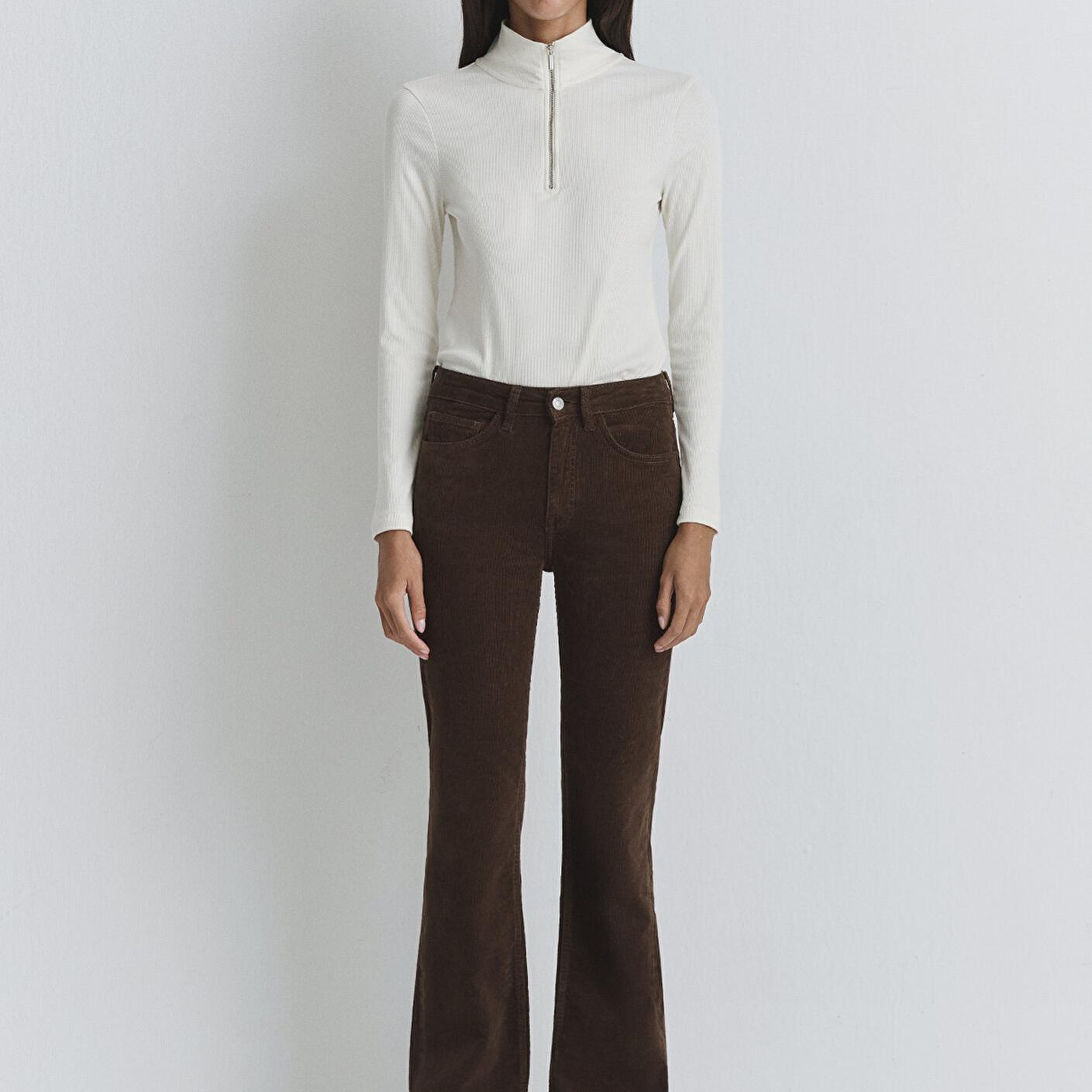 Mavi Maria Kahverengi Kadife Pantolon 101225-91316