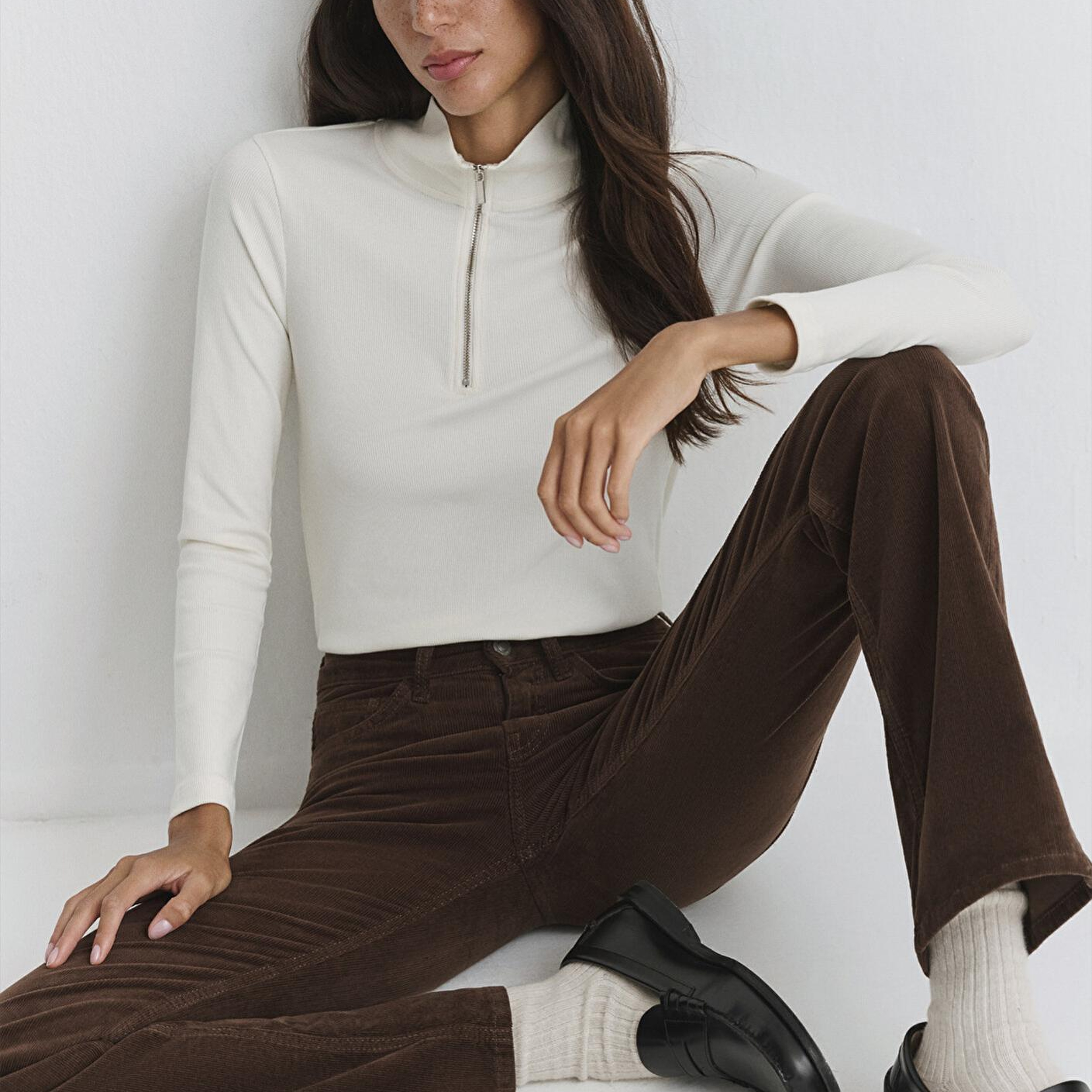 Mavi Maria Kahverengi Kadife Pantolon 101225-91316