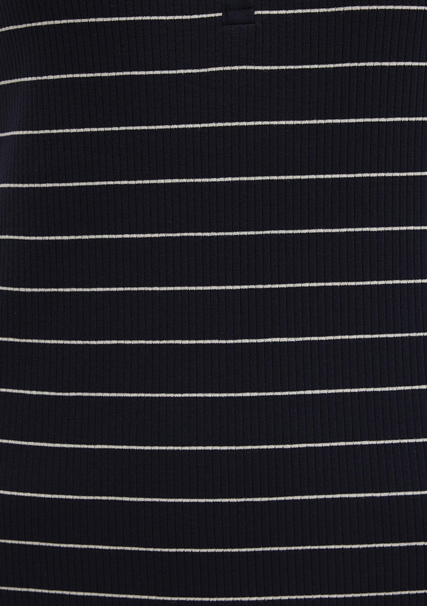 Mavi Çizgili Örme Elbise 1310774-91103